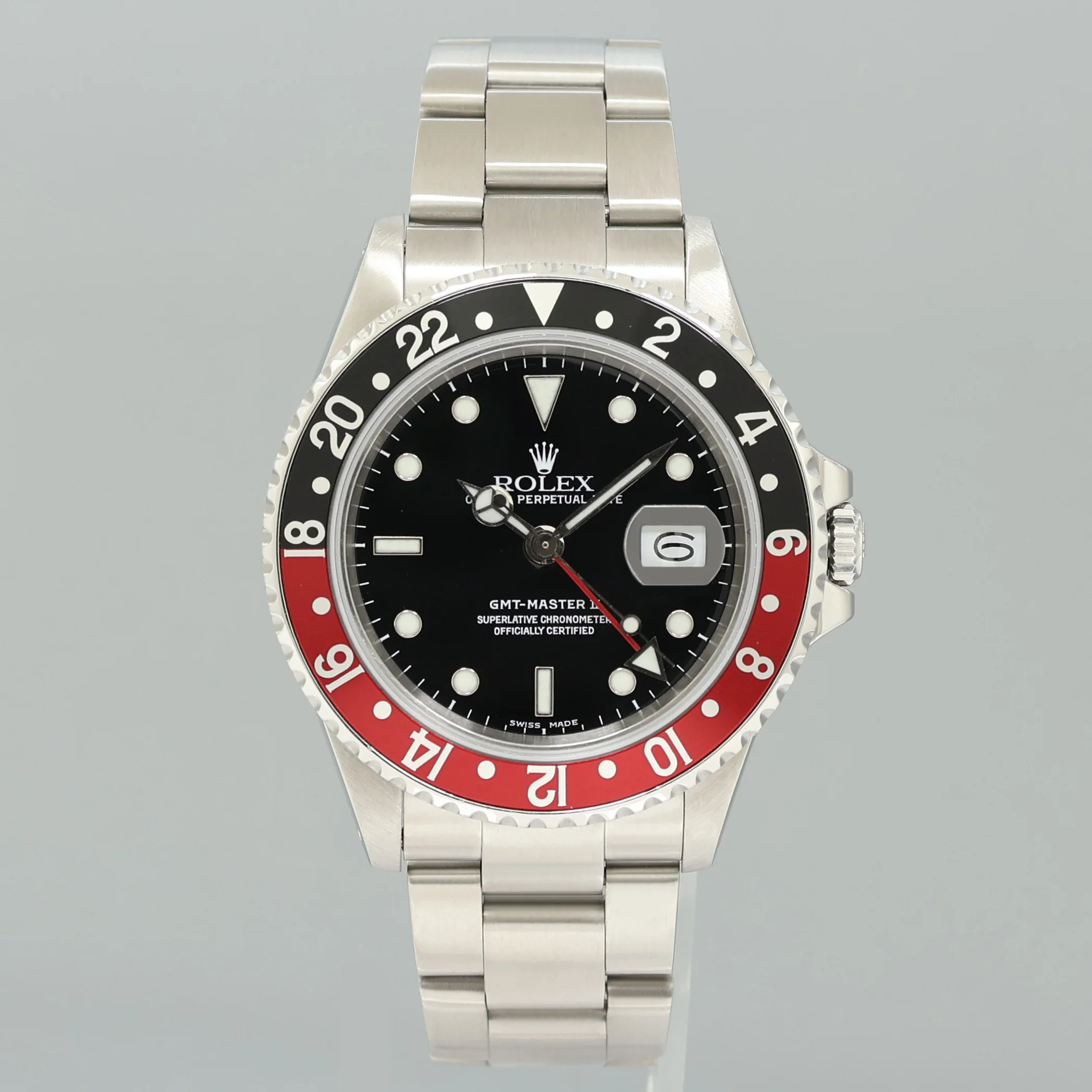 1988 Rolex GMT-Master II 2 Fat Lady Coke Red Steel 16760 40mm Watch Box - Image 2
