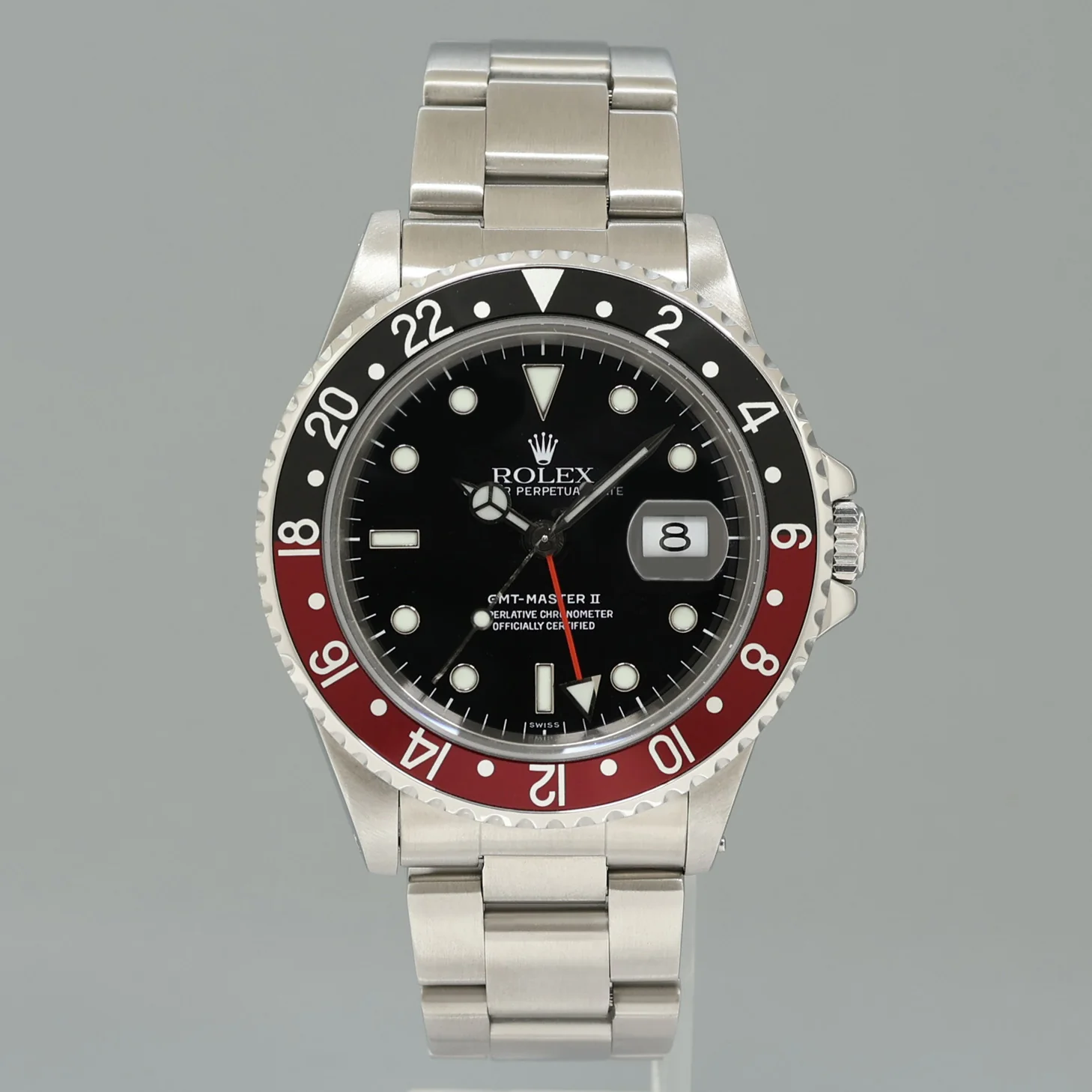 1999 Rolex GMT-Master II Coke Red Black Steel 16710 40mm Watch Box - Image 2