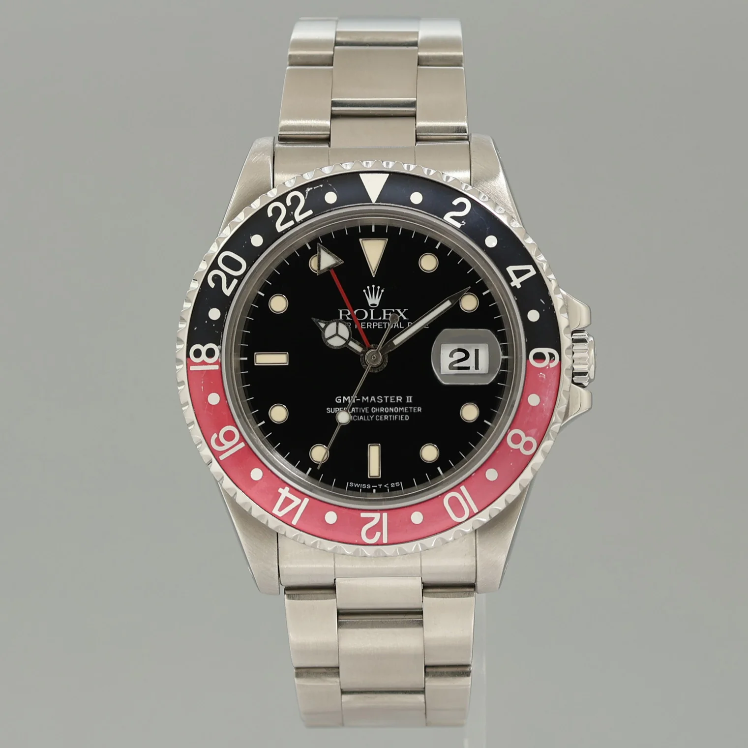 1996 Rolex GMT-Master II Coke Red Black Steel 16710 40mm Watch Box - Image 2