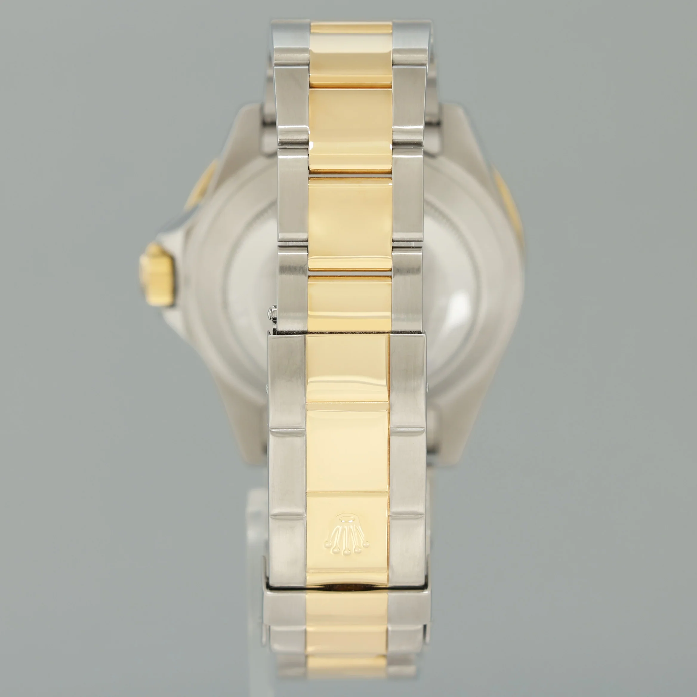 2000 MINT GOLD BUCKLE Rolex Submariner 16613 Gold Two Tone Black Watch Box - Image 5