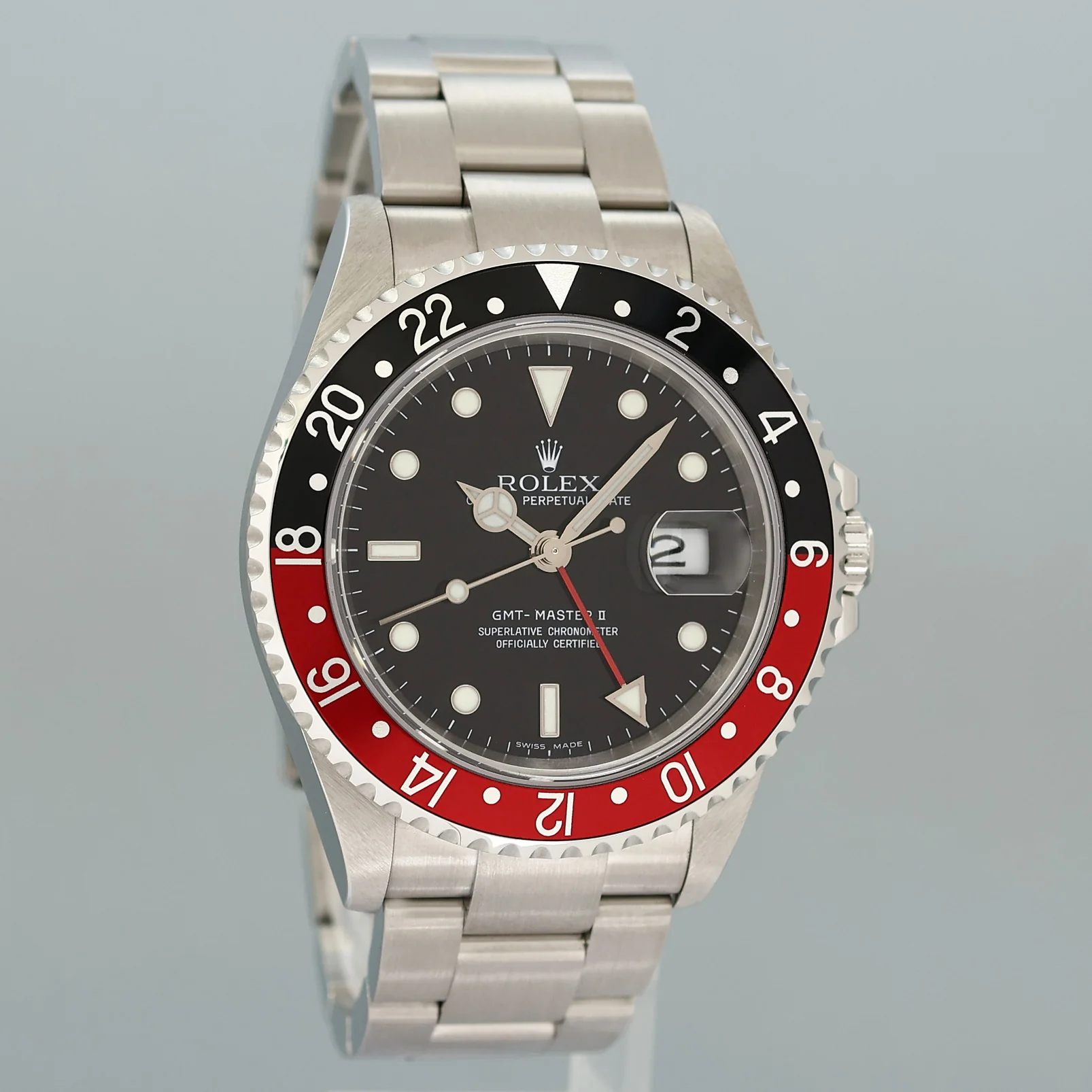 2006 MINT COKE Rolex GMT-Master II Red Black Steel Error Rectangular 16710 Watch Box - Image 3