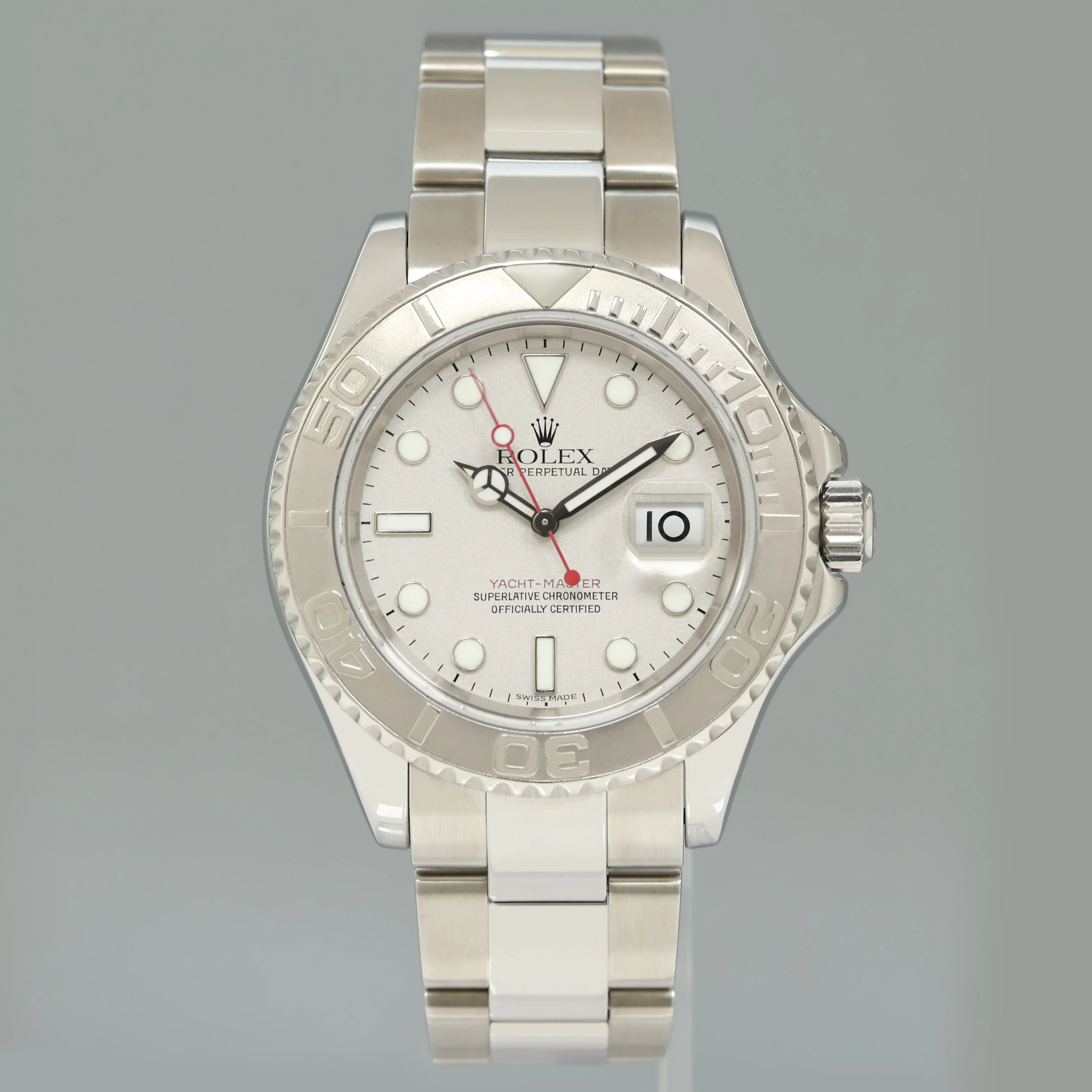 2007 MINT PAPERS Rolex 40mm Yacht-Master 16622 Steel Platinum Bezel Oyster Watch Box - Image 2