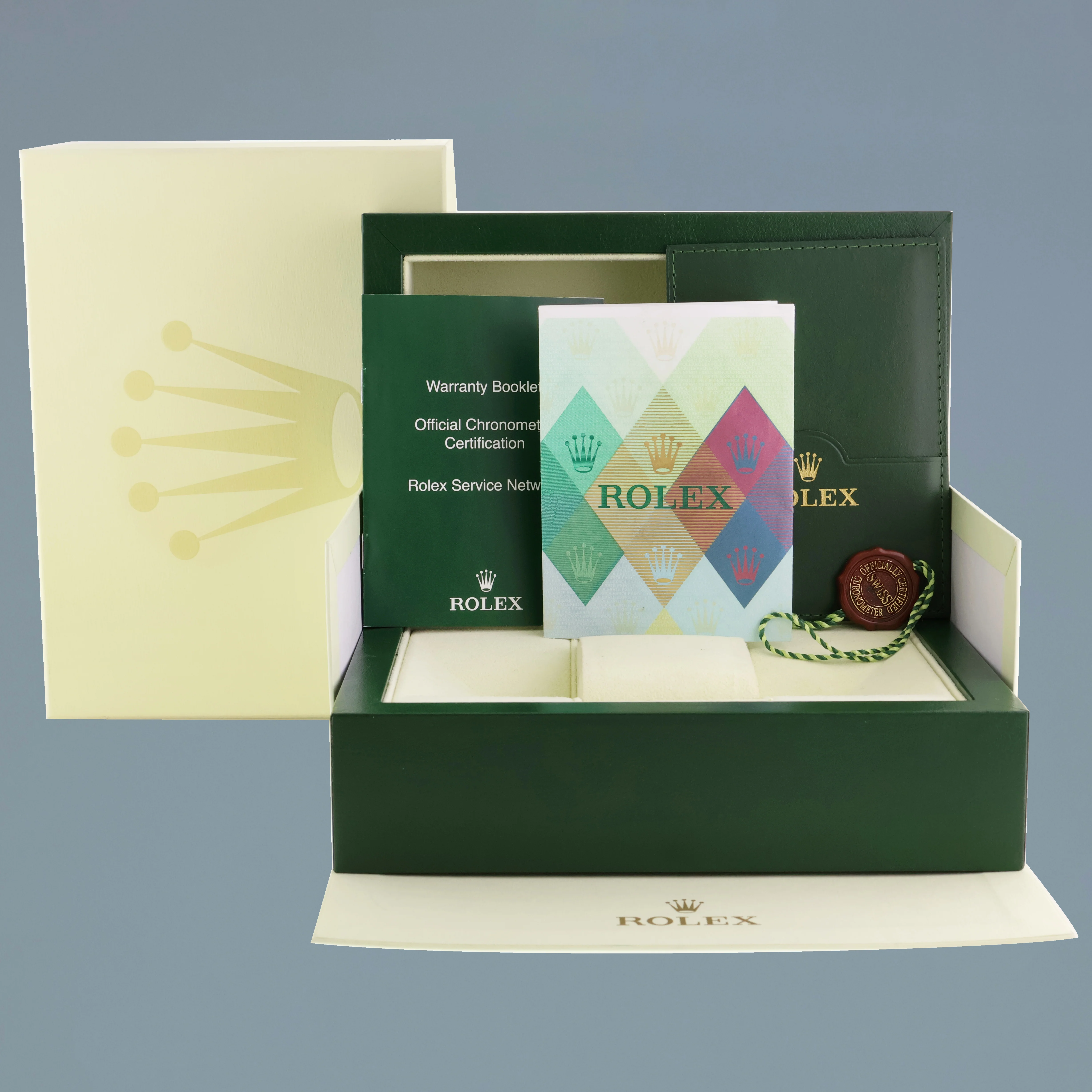 2007 MINT PAPERS Rolex 40mm Yacht-Master 16622 Steel Platinum Bezel Oyster Watch Box - Image 7