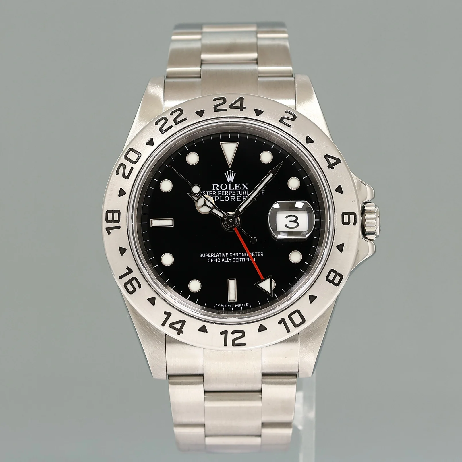 2007 MINT Rolex Explorer II 16570 Stainless Steel Black 3186 GMT 40mm Watch Box - Image 2