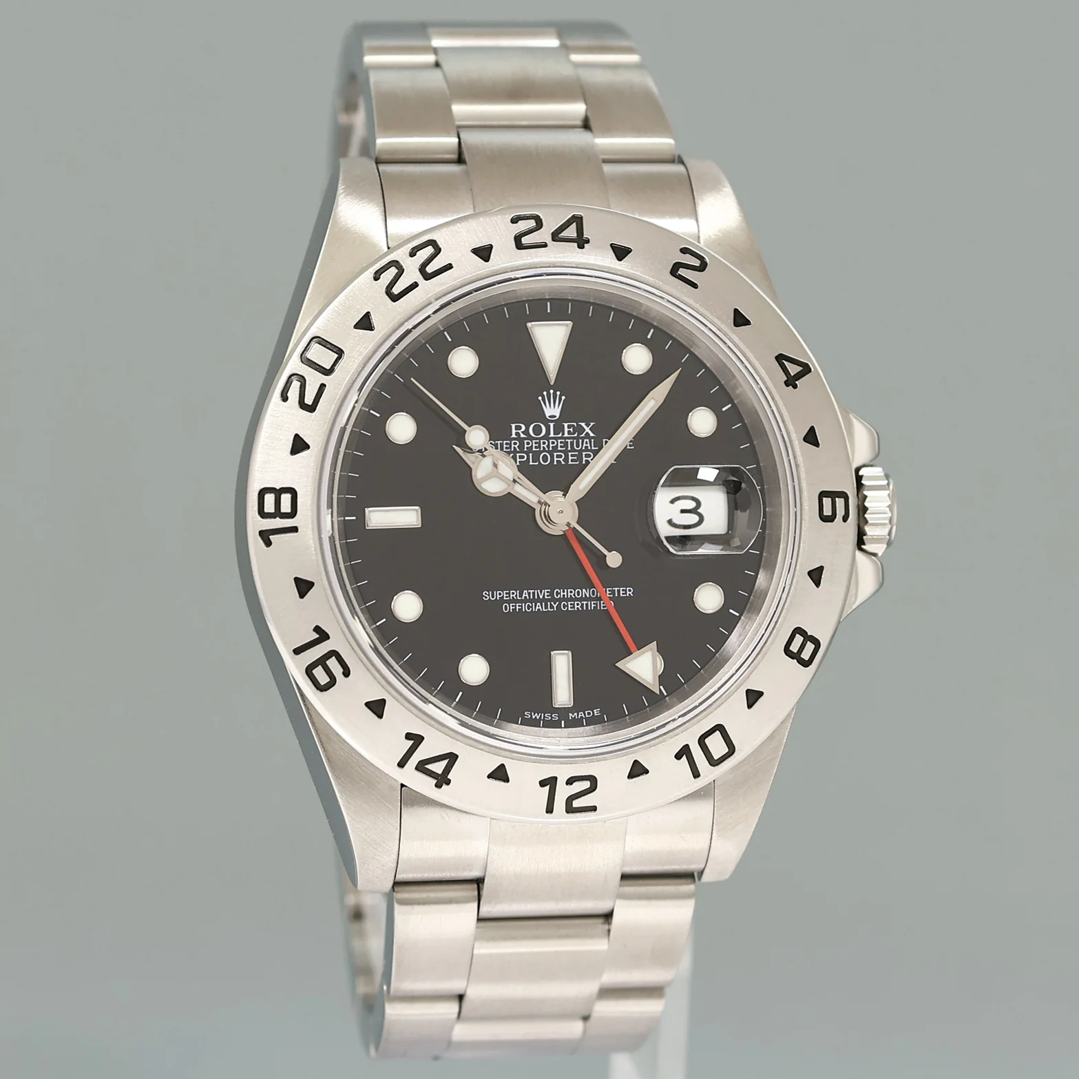 2007 MINT Rolex Explorer II 16570 Stainless Steel Black 3186 GMT 40mm Watch Box - Image 3