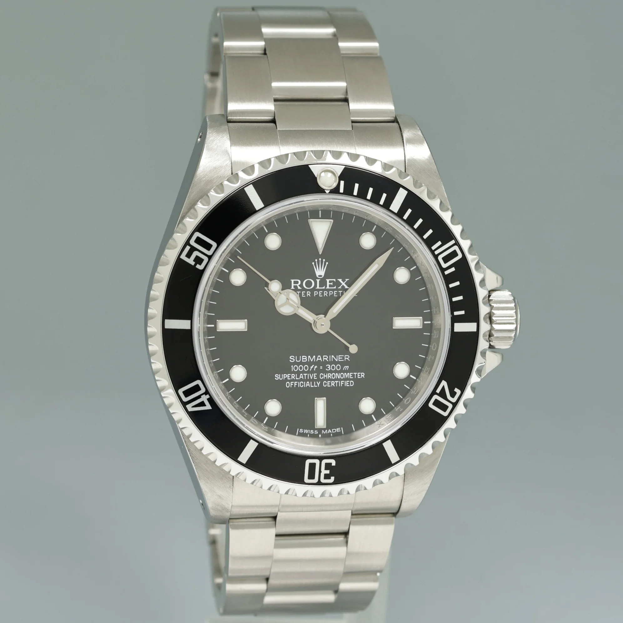 2012 ENGRAVED REHAUT Rolex Submariner No-Date 4 Line 14060M Steel Black Watch Box - Image 3