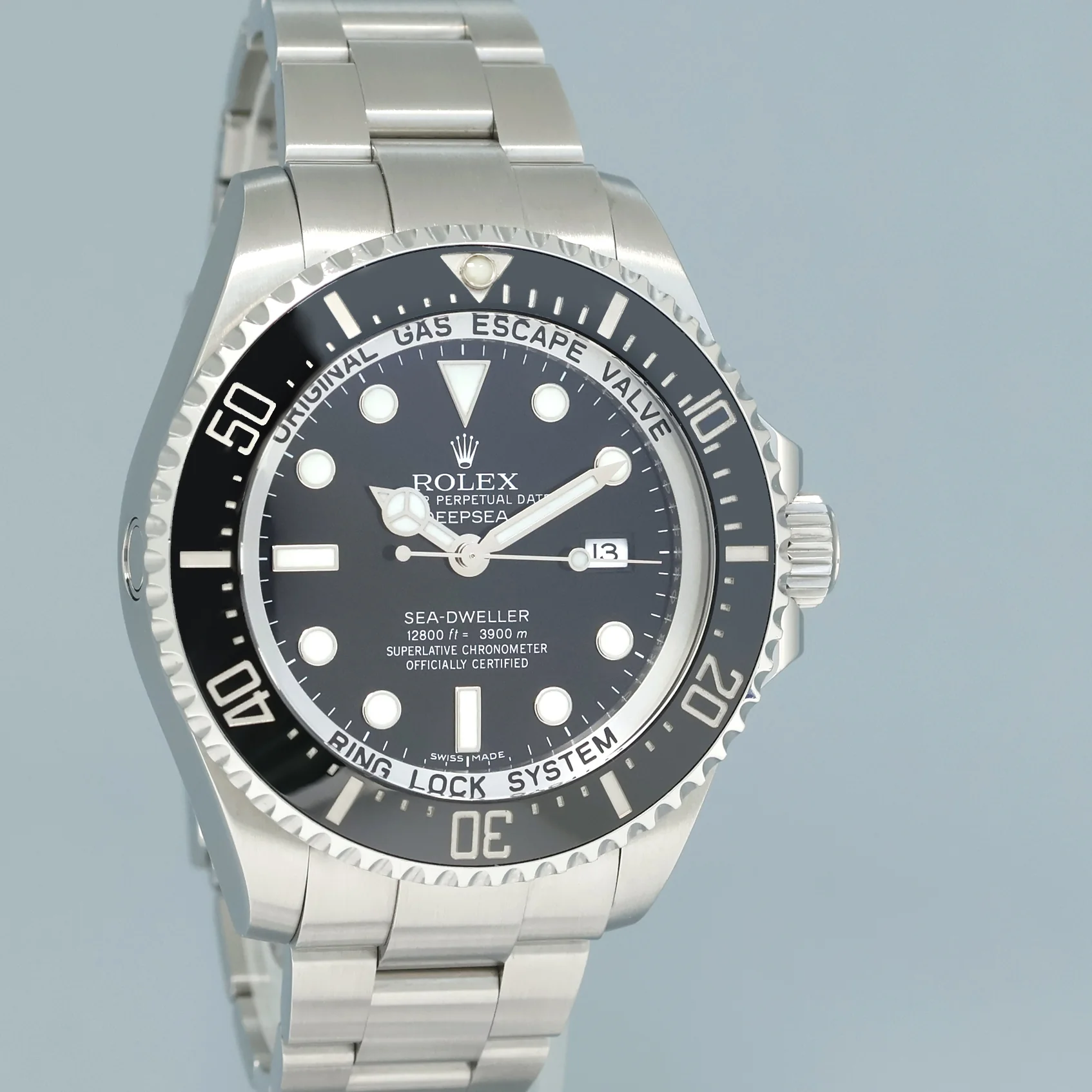 2013 PAPERS Rolex Sea-Dweller DEEPSEA 116660 Steel 44mm Black Ceramic Dive Watch - Image 3