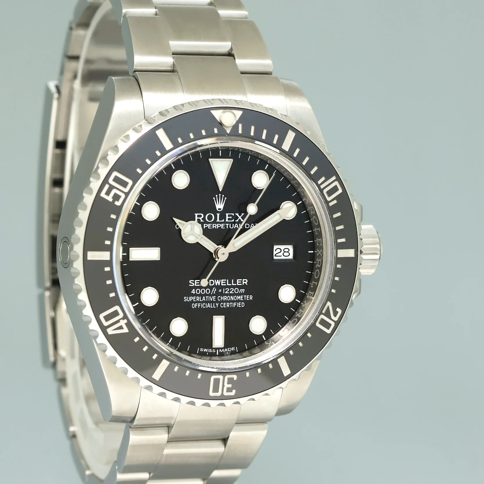 2015 MINT PAPERS Rolex Sea-Dweller 116600 Steel 40mm Black Ceramic Dive Watch Box - Image 3