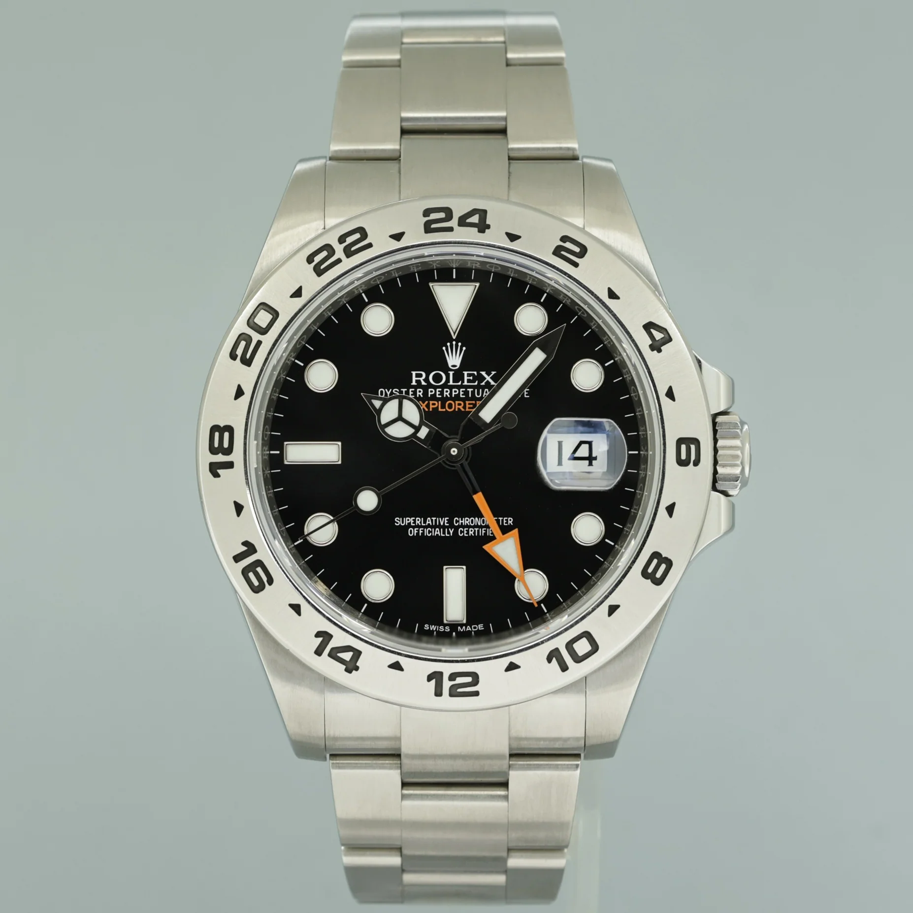 2017 PAPERS MINT Rolex Explorer II 42mm 216570 Black Dial Steel Oyster Watch Box - Image 2
