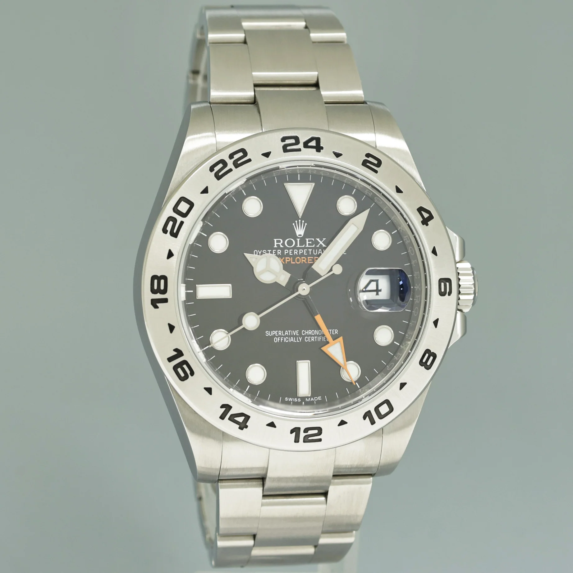 2017 PAPERS MINT Rolex Explorer II 42mm 216570 Black Dial Steel Oyster Watch Box - Image 3
