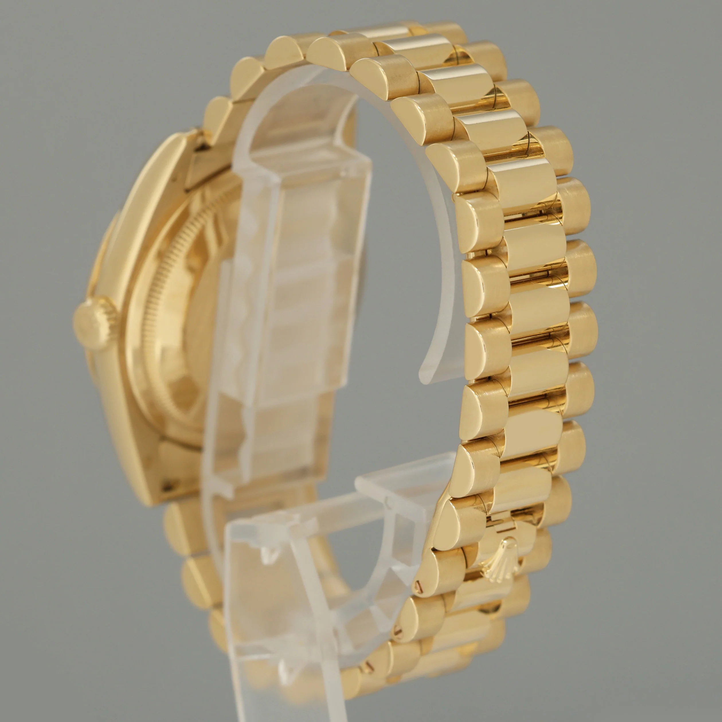 2017 PAPERS MINT Rolex President Day Date Yellow Gold 118238 Meteorite Diamond Watch - Image 4