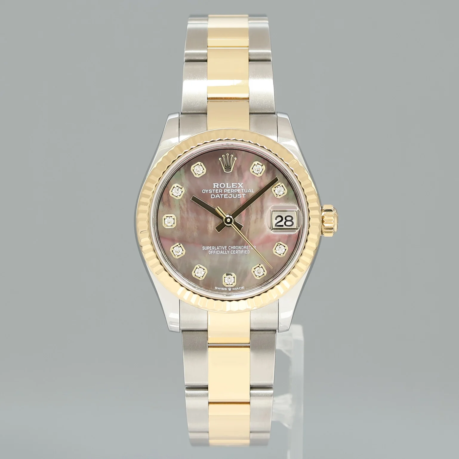 MINT 2020 PAPERS Ladies Rolex DateJust MidSize 31mm Mop Diamond 278273 Watch Box - Image 2