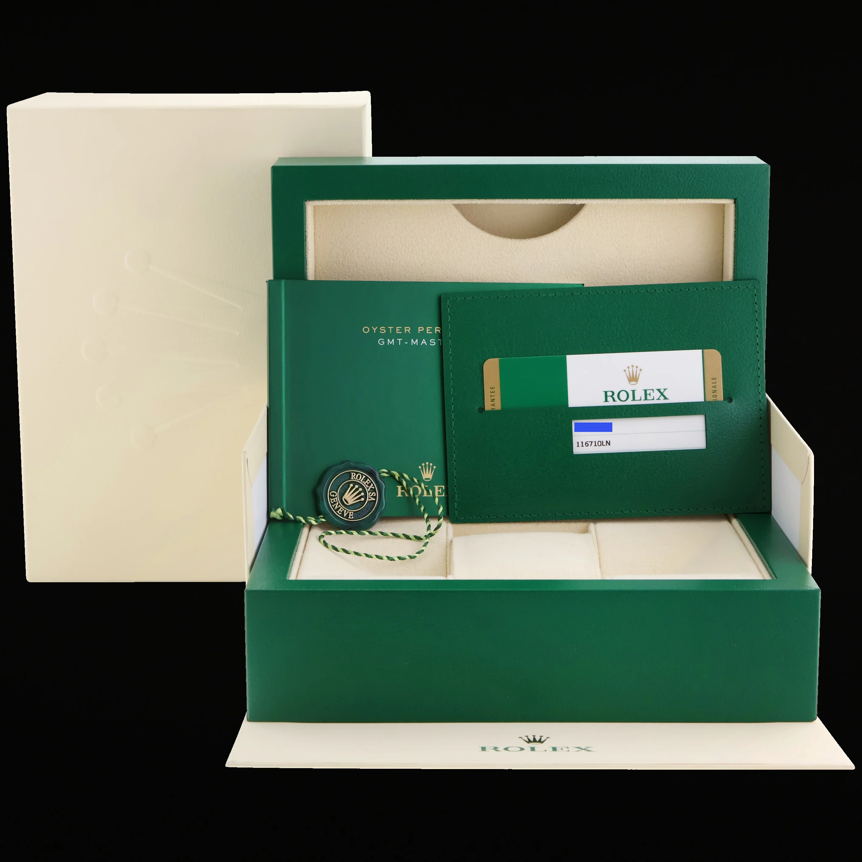 2018 MINT PAPERS Rolex GMT Master II 116710LN Steel Ceramic Black 40mm Watch Box - Image 7
