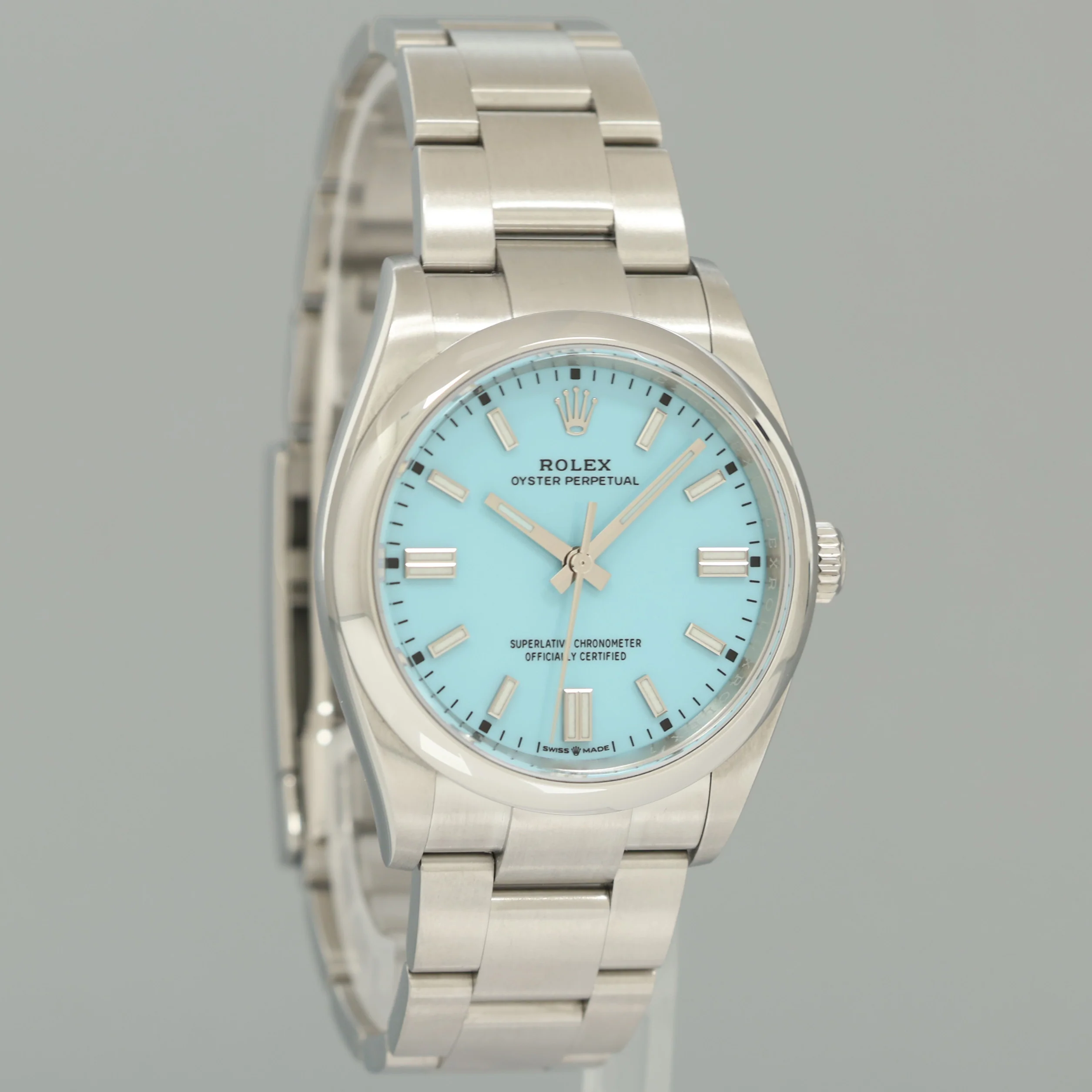 2021 NEW PAPERS Rolex Oyster 126000 Perpetual 36mm TIFFANY BLUE Watch Box - Image 3