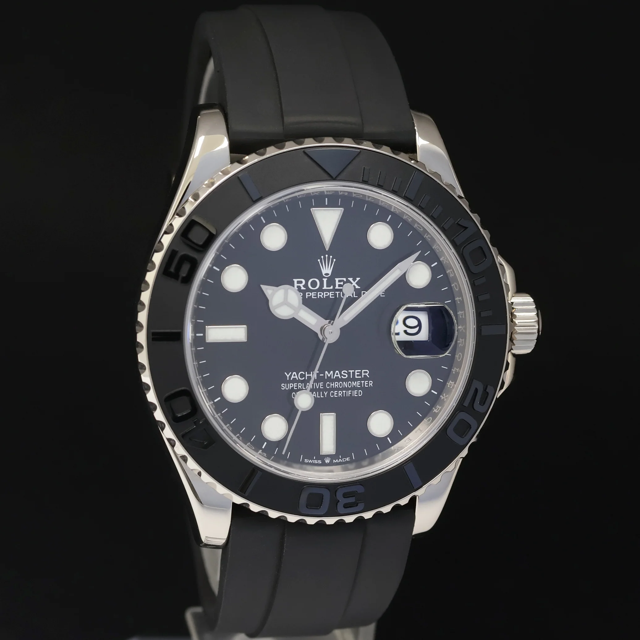 2021 NEW PAPERS Rolex Yacht-Master 226659 White Gold 42mm Oysterflex Watch Box - Image 3