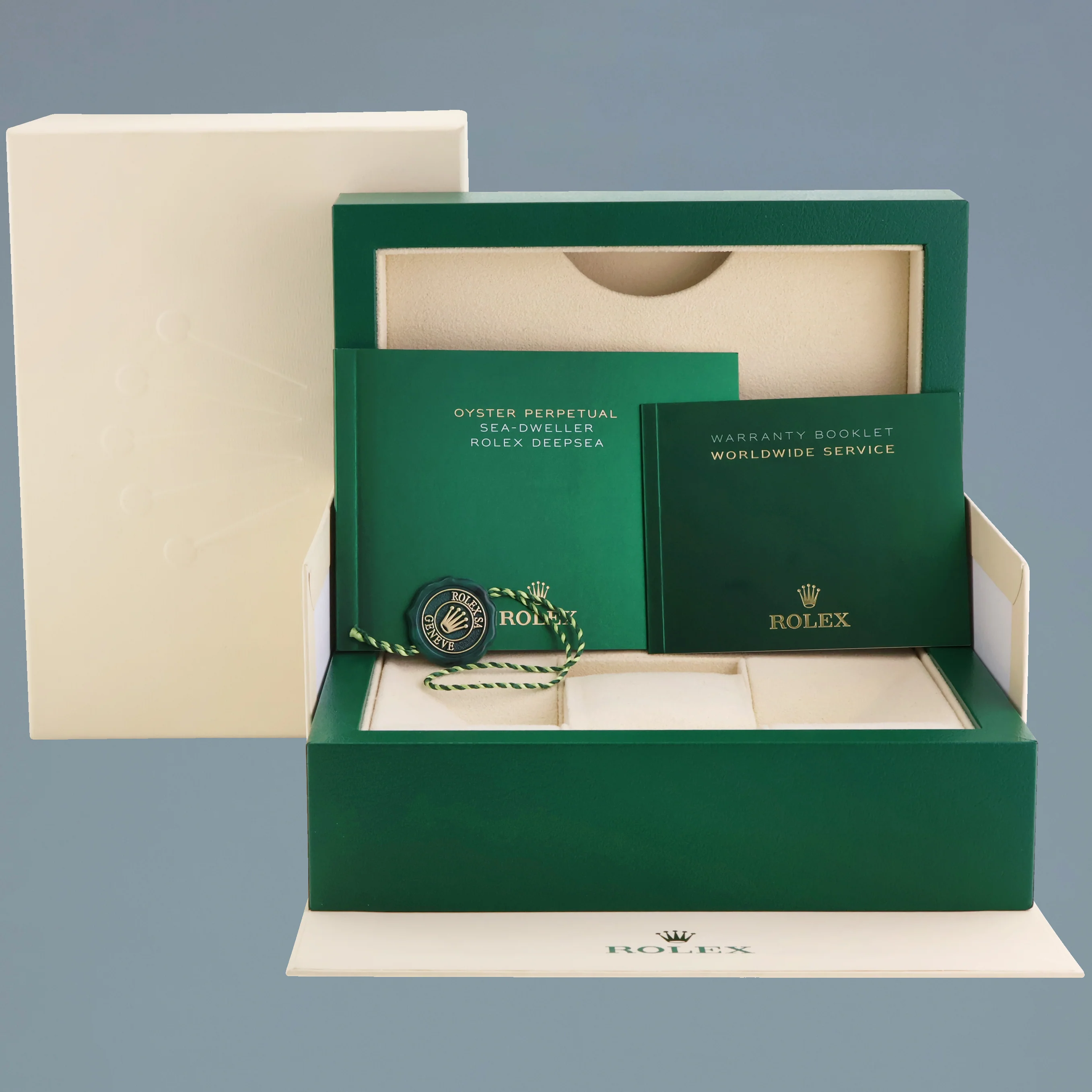 2022 MINT Rolex Sea-Dweller Deepsea Black 126660 44mm Steel Watch Box - Image 7