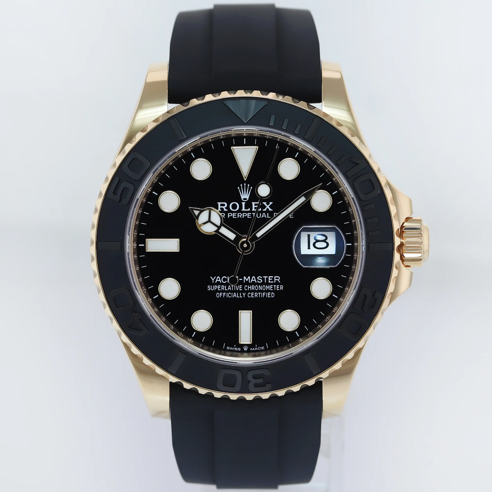 2022 NEW PAPERS Rolex Yacht-Master 226658 Yellow Gold 42mm Oysterflex Watch Box - Image 2