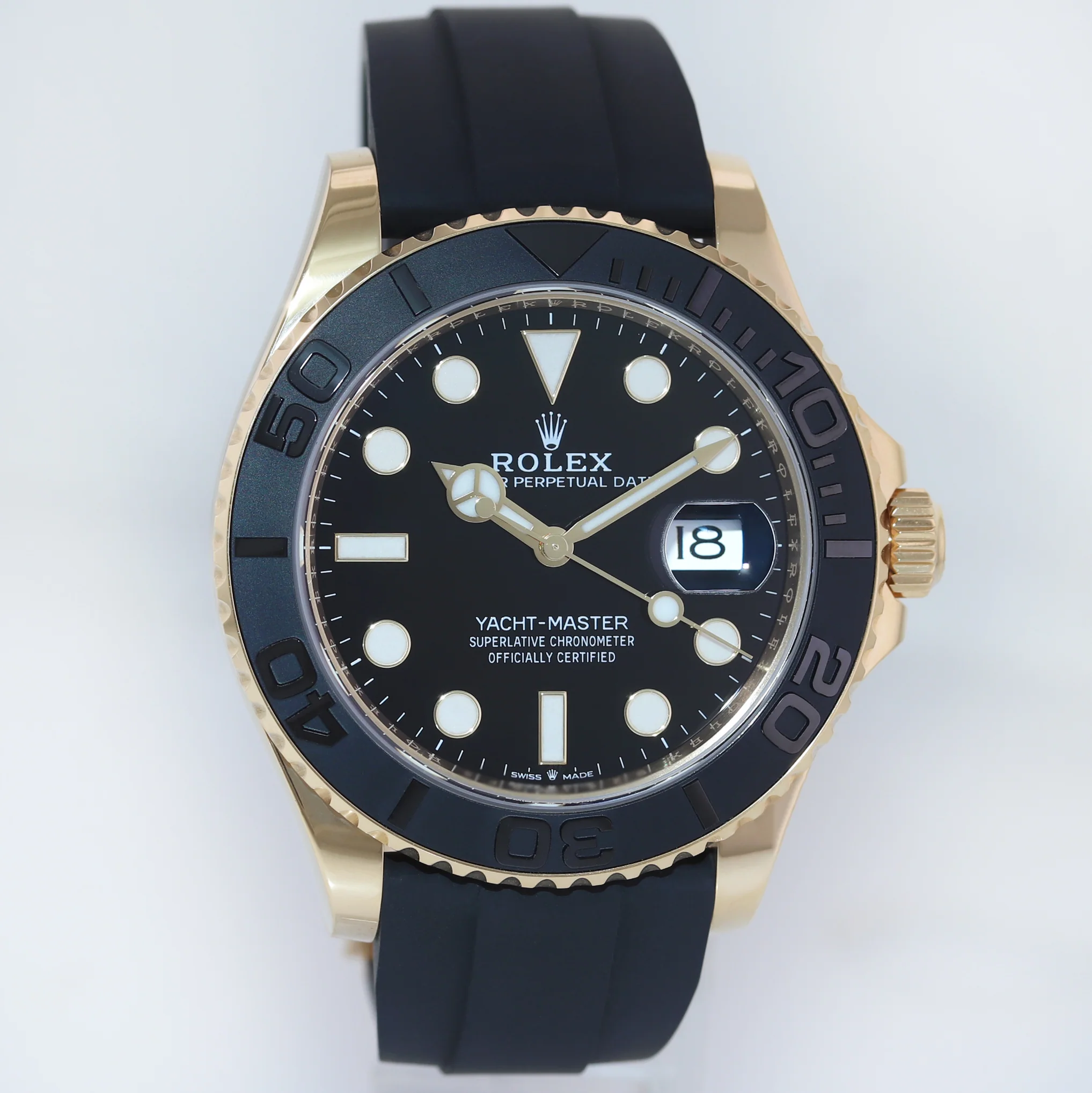 2022 NEW PAPERS Rolex Yacht-Master 226658 Yellow Gold 42mm Oysterflex Watch Box - Image 3