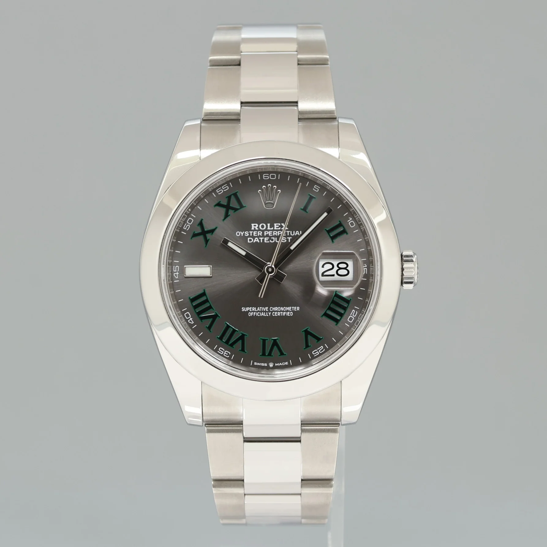 2023 MINT Rolex 126300 DateJust 41 Steel Wimbledon Oyster 41mm Watch Box - Image 2