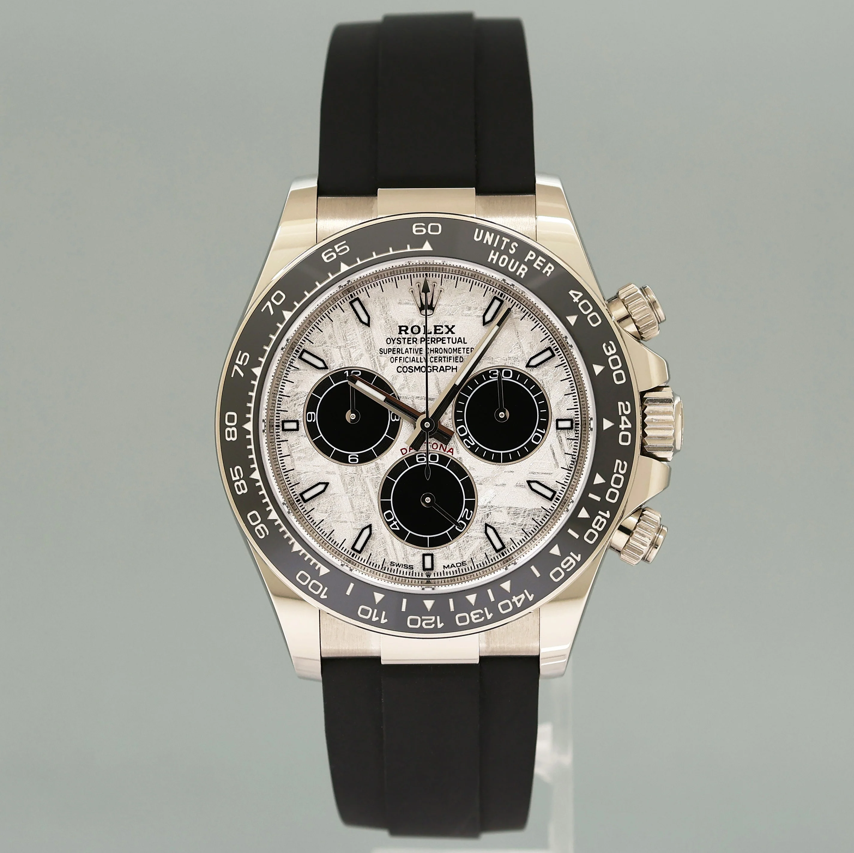 2025 NEW PAPERS Rolex Daytona White Gold 126519LN Ceramic Meteorite Oysterflex Watch - Image 2