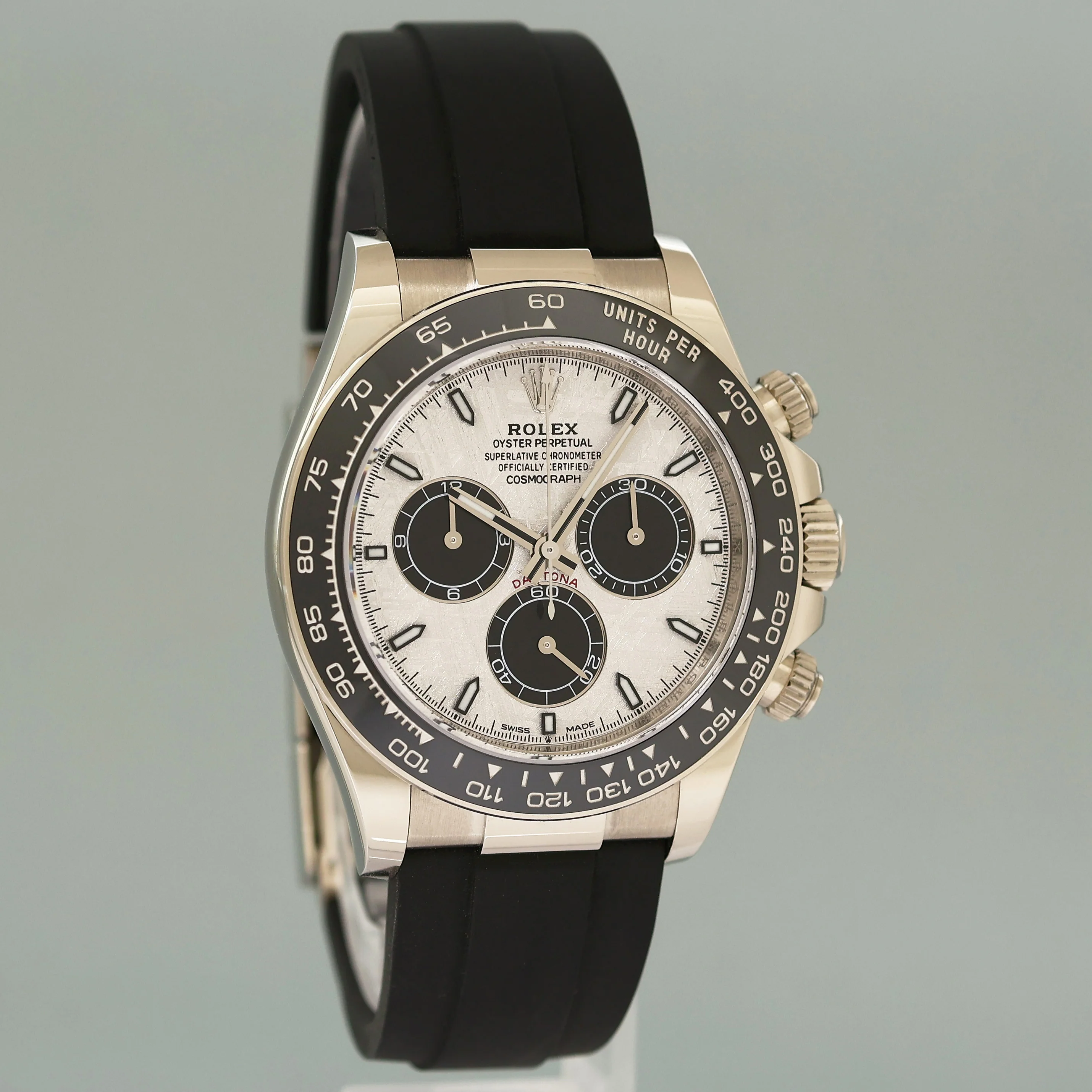 2025 NEW PAPERS Rolex Daytona White Gold 126519LN Ceramic Meteorite Oysterflex Watch - Image 3