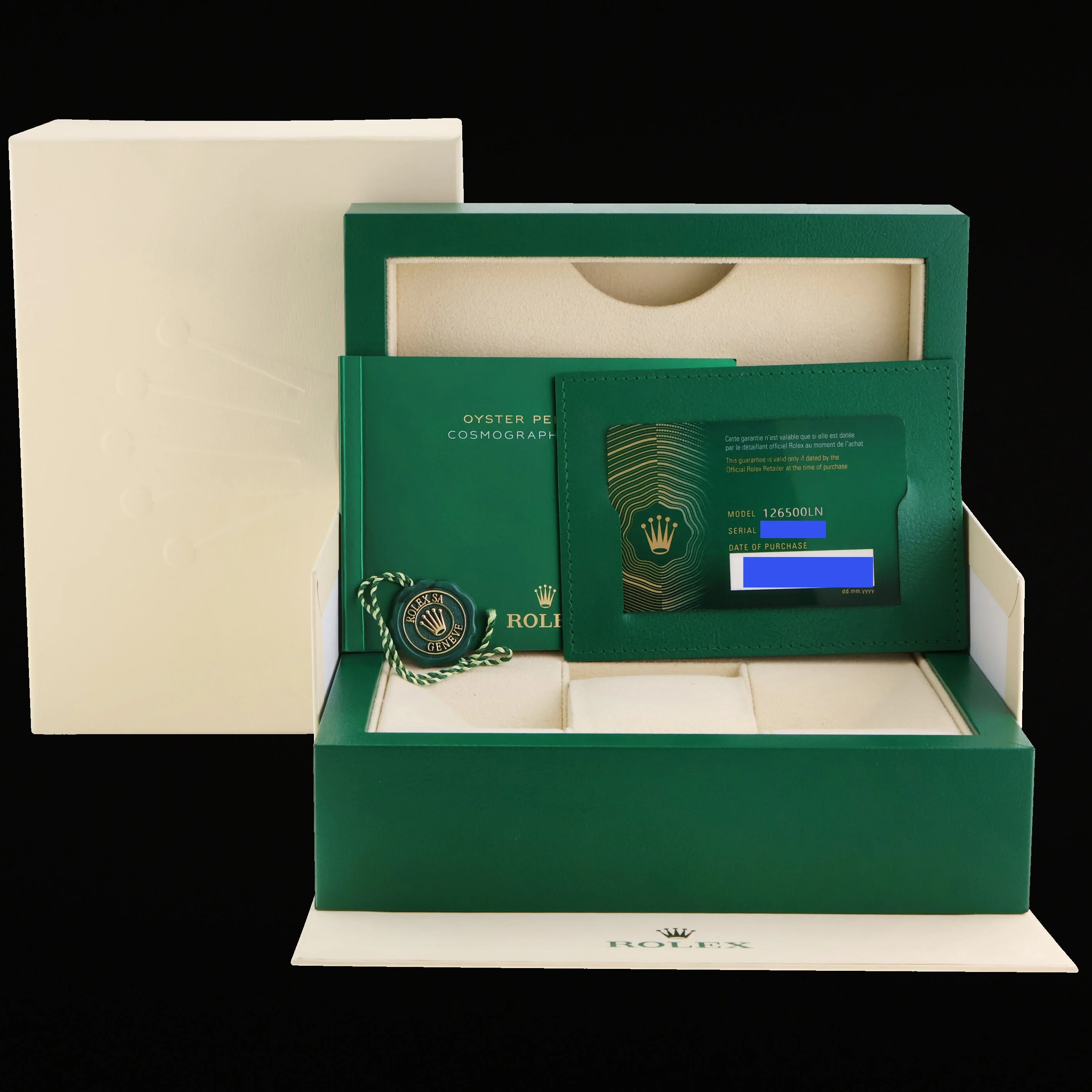 2024 NEW PAPERS Rolex 126500LN Daytona White Panda Ceramic Steel Watch Box - Image 7