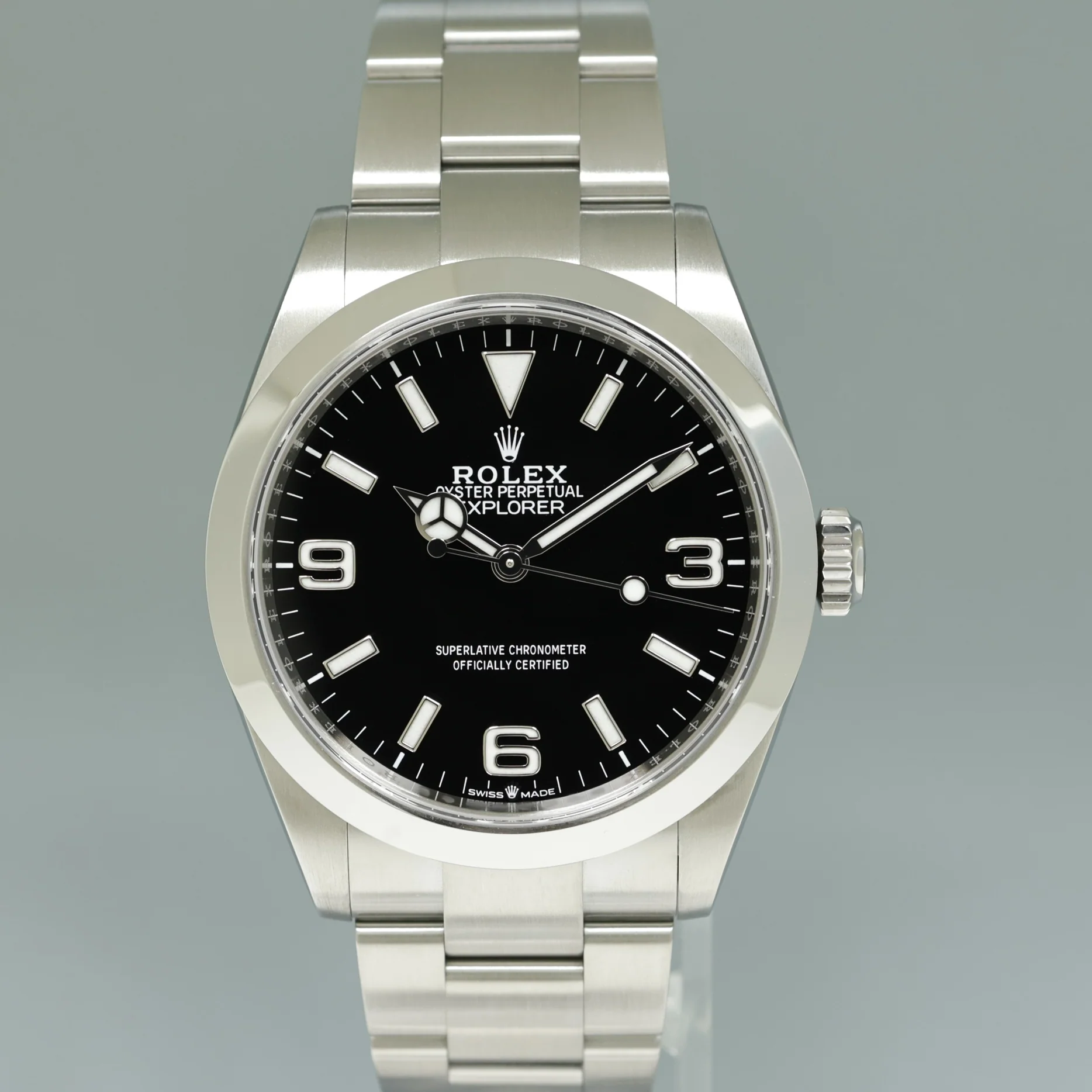 2024 NEW PAPERS Rolex 224270 Explorer Black Arabic Dial Steel 40mm Oyster Watch Box - Image 2