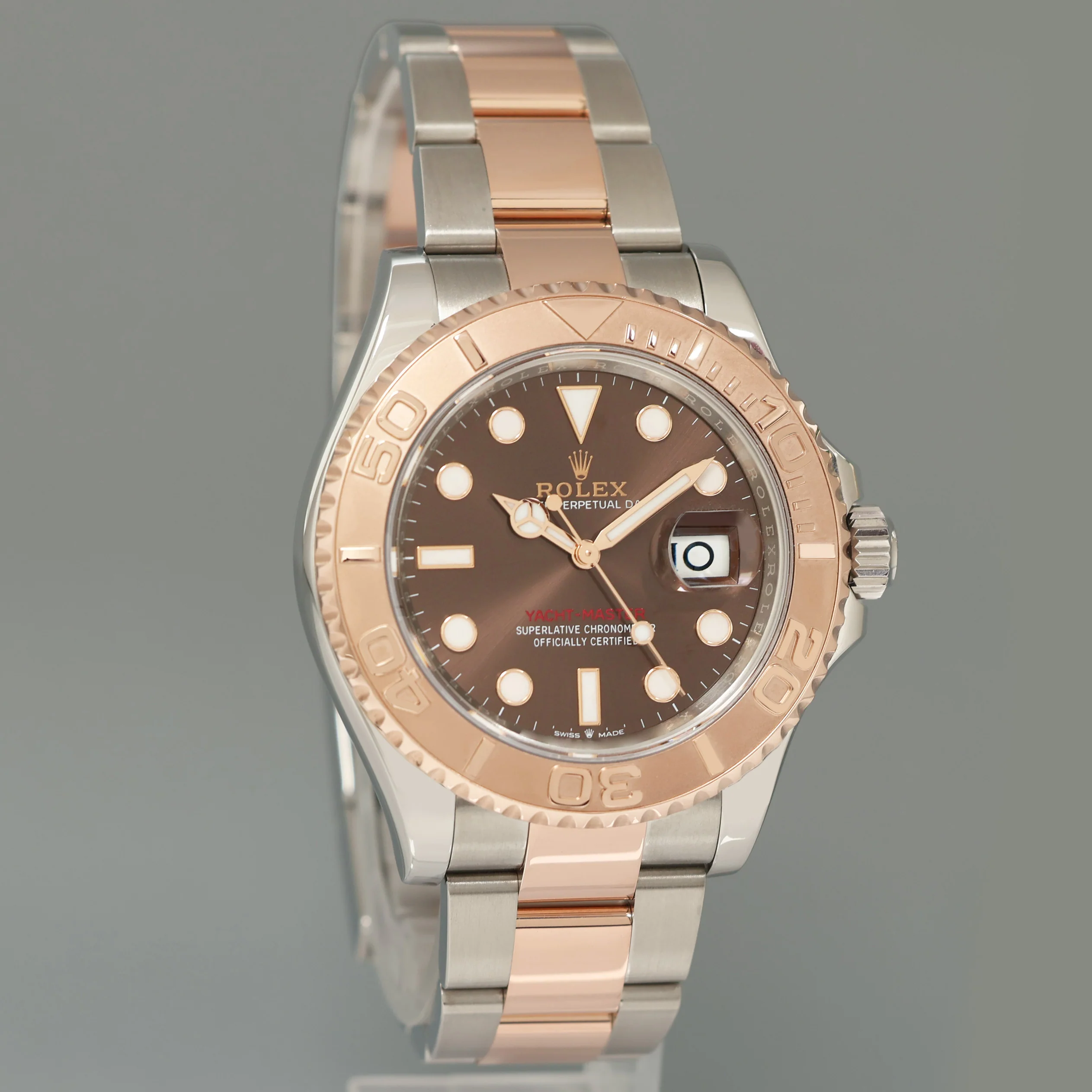2024 NEW PAPERS Rolex 40mm Yacht-Master 126621 Chocolate Everose Gold Two Tone Watch - Image 3