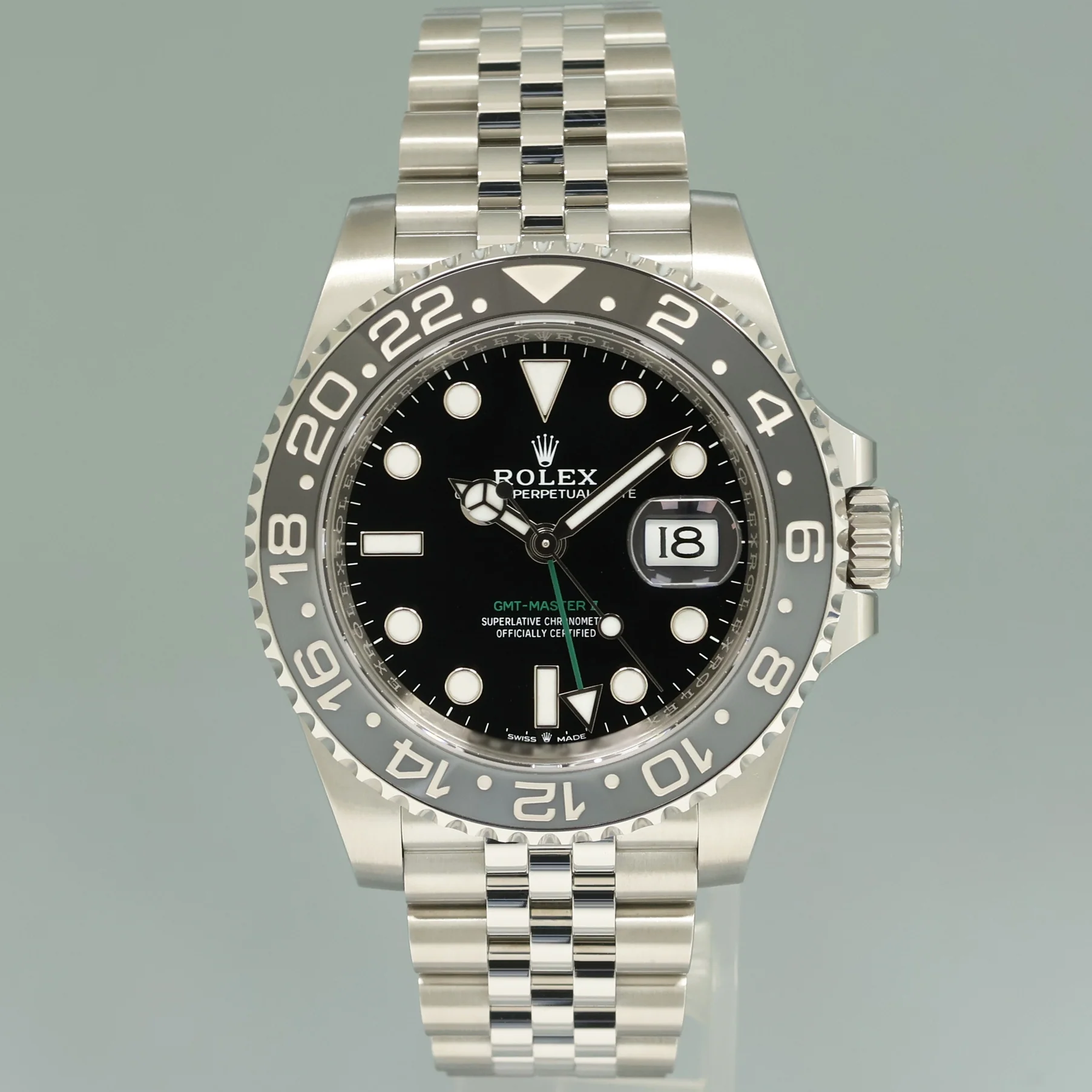 2024 NEW PAPERS Rolex GMT Master II Bruce Wayne 40mm Jubilee 126710GRNR Watch - Image 2