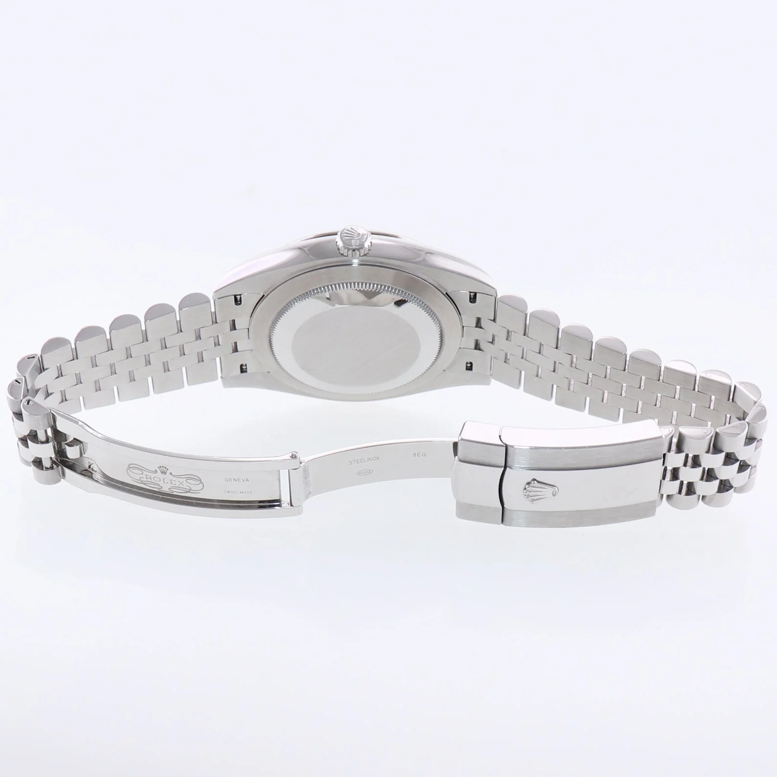 2024 NEW Rolex DateJust 41 Blue Diamond Jubilee White Gold Fluted 126334 Watch Box - Image 7