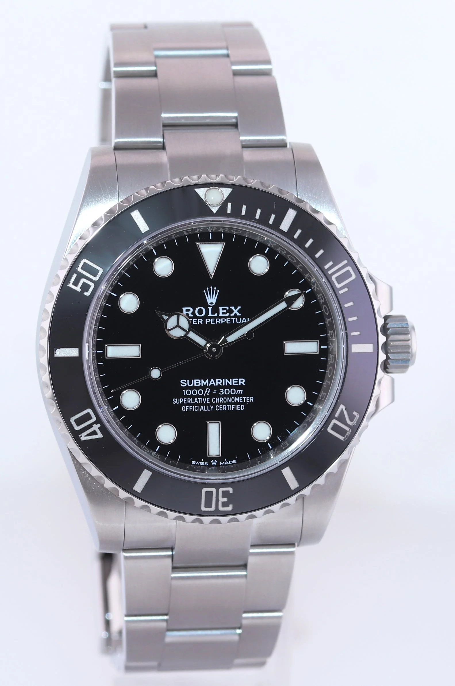 2025 NEW PAPERS Rolex Submariner 41mm Black Ceramic 124060LN No Date Watch Box - Image 3