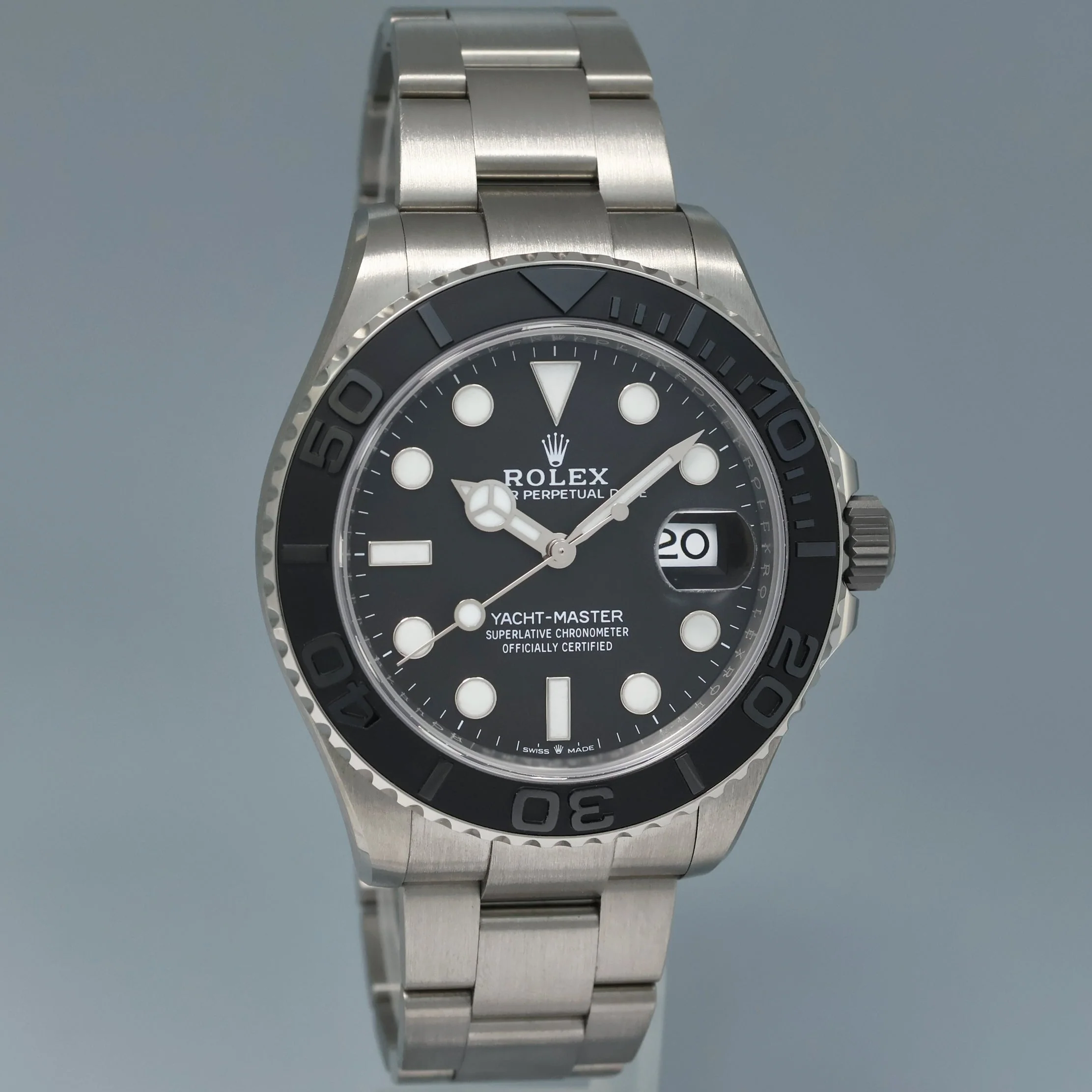 2025 NEW PAPERS Rolex Yacht Master 226627 42mm Titanium Grey Dial Oyster Watch - Image 3