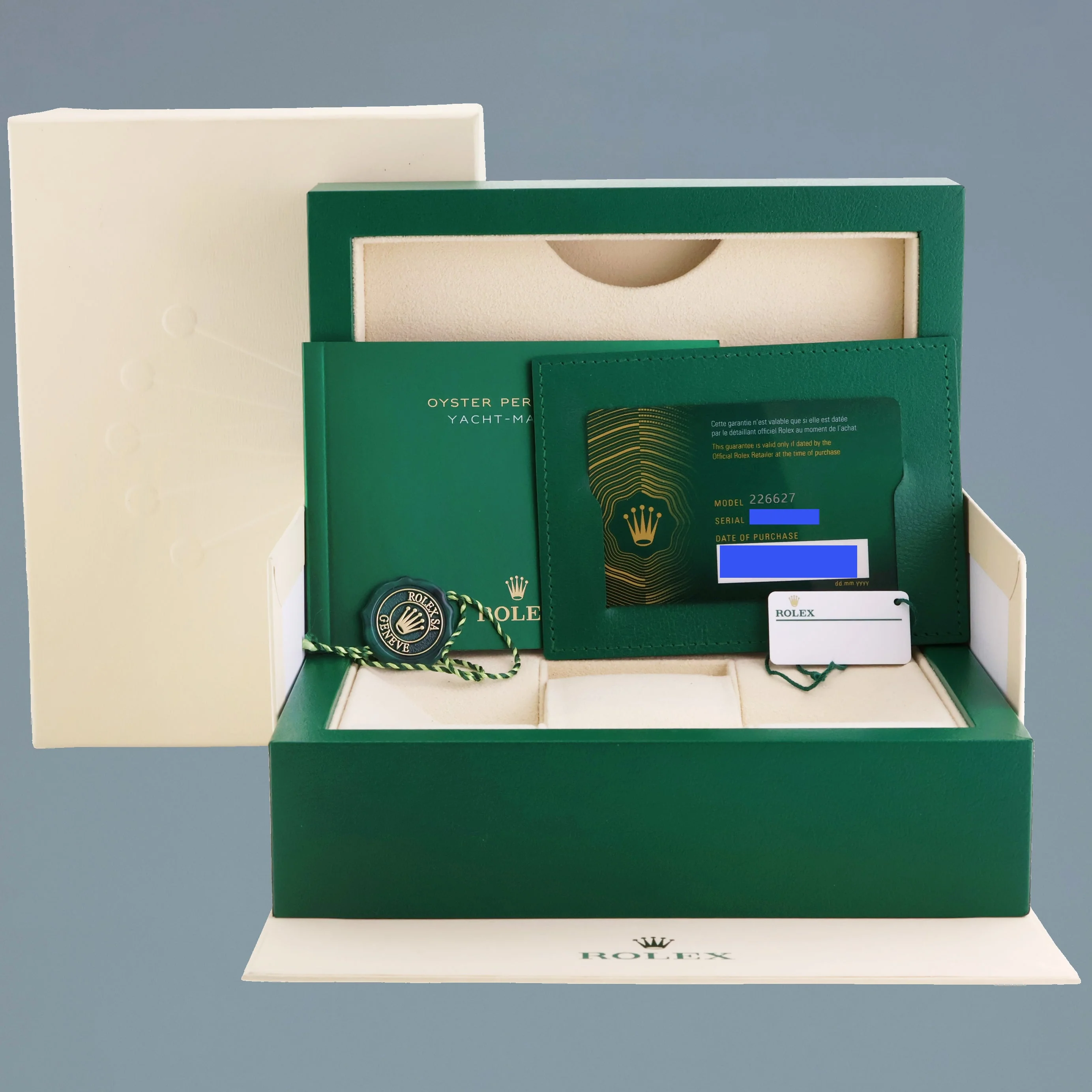 2025 NEW PAPERS Rolex Yacht Master 226627 42mm Titanium Grey Dial Oyster Watch - Image 7