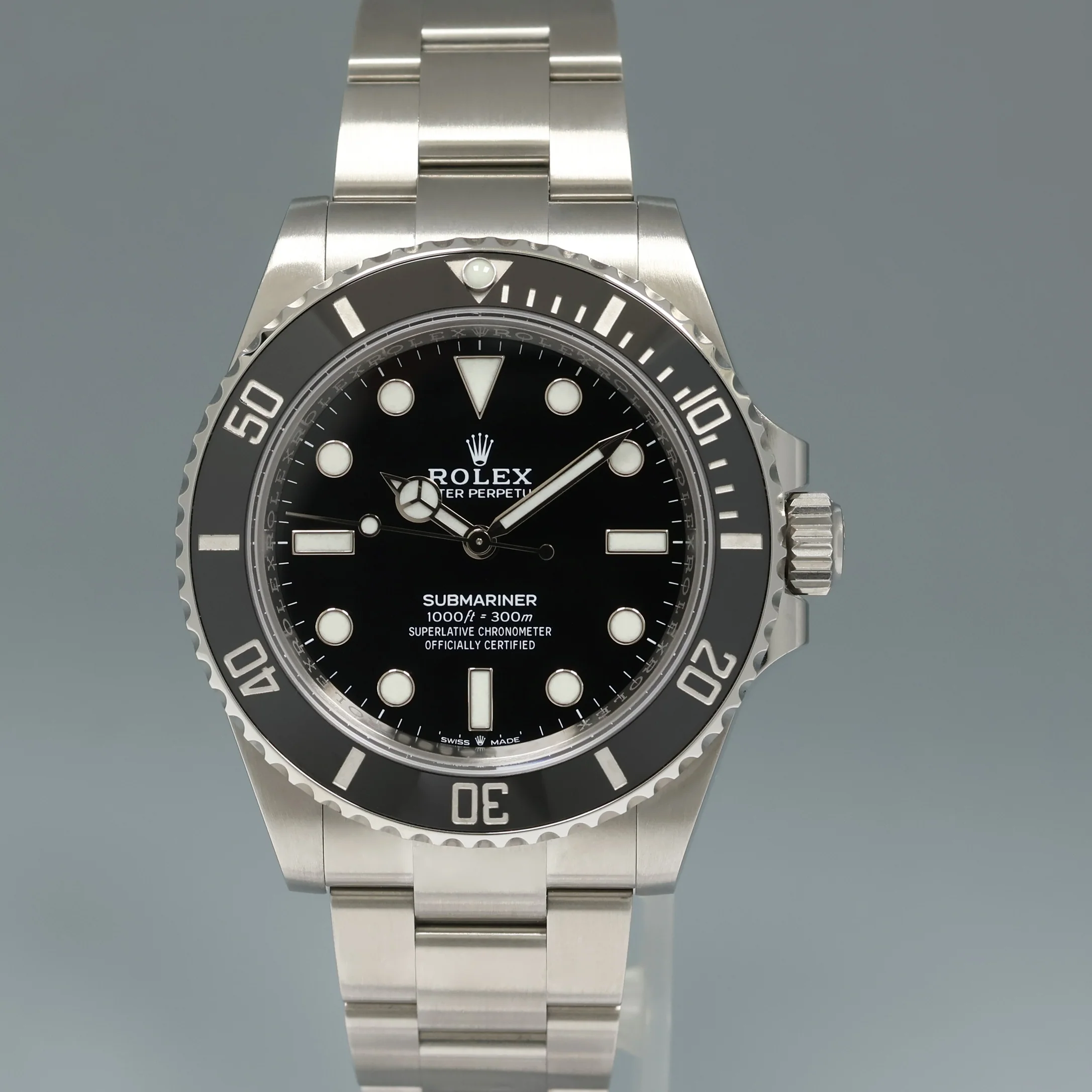 2026 NEW PAPERS 124060LN Rolex Submariner 41mm Black No Date Watch Box - Image 2