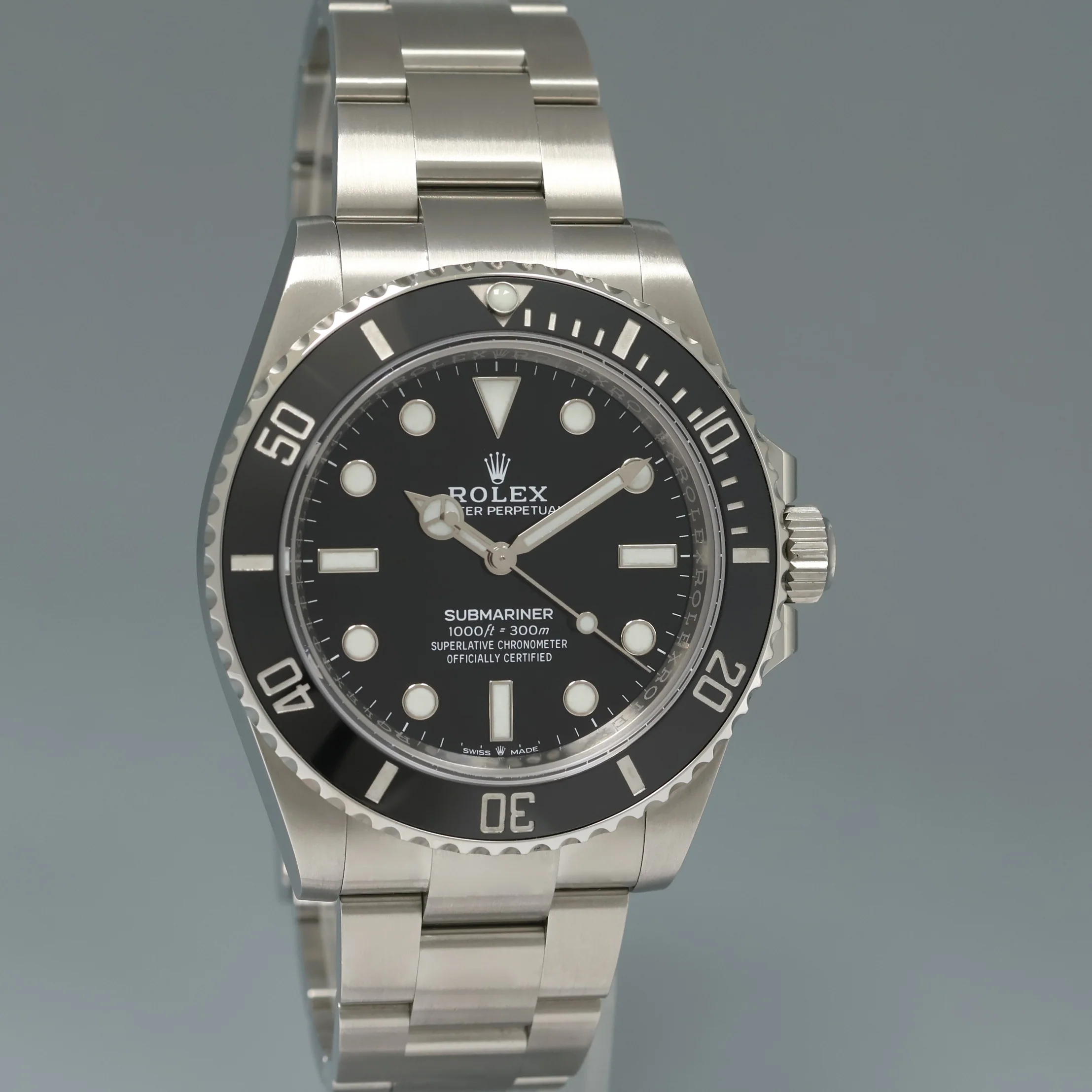 2026 NEW PAPERS 124060LN Rolex Submariner 41mm Black No Date Watch Box - Image 3