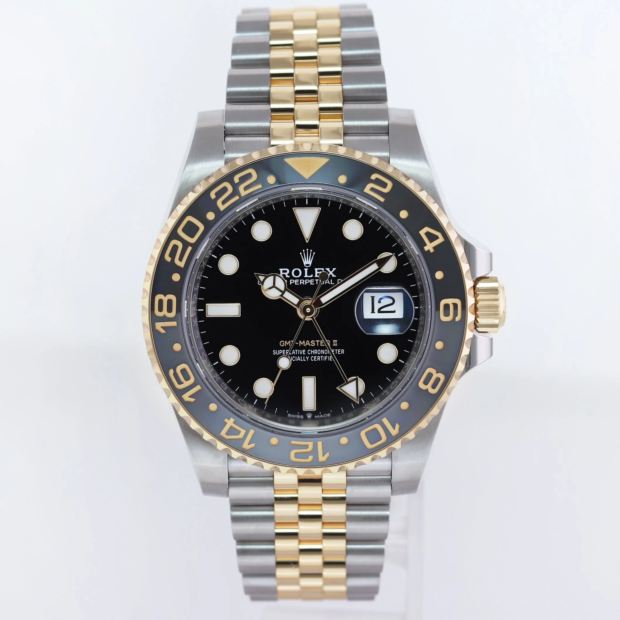 2026 NEW PAPERS Rolex GMT Master II Zombie Gold Two Tone 40mm Jubilee 126713GRNR Watch - Image 2