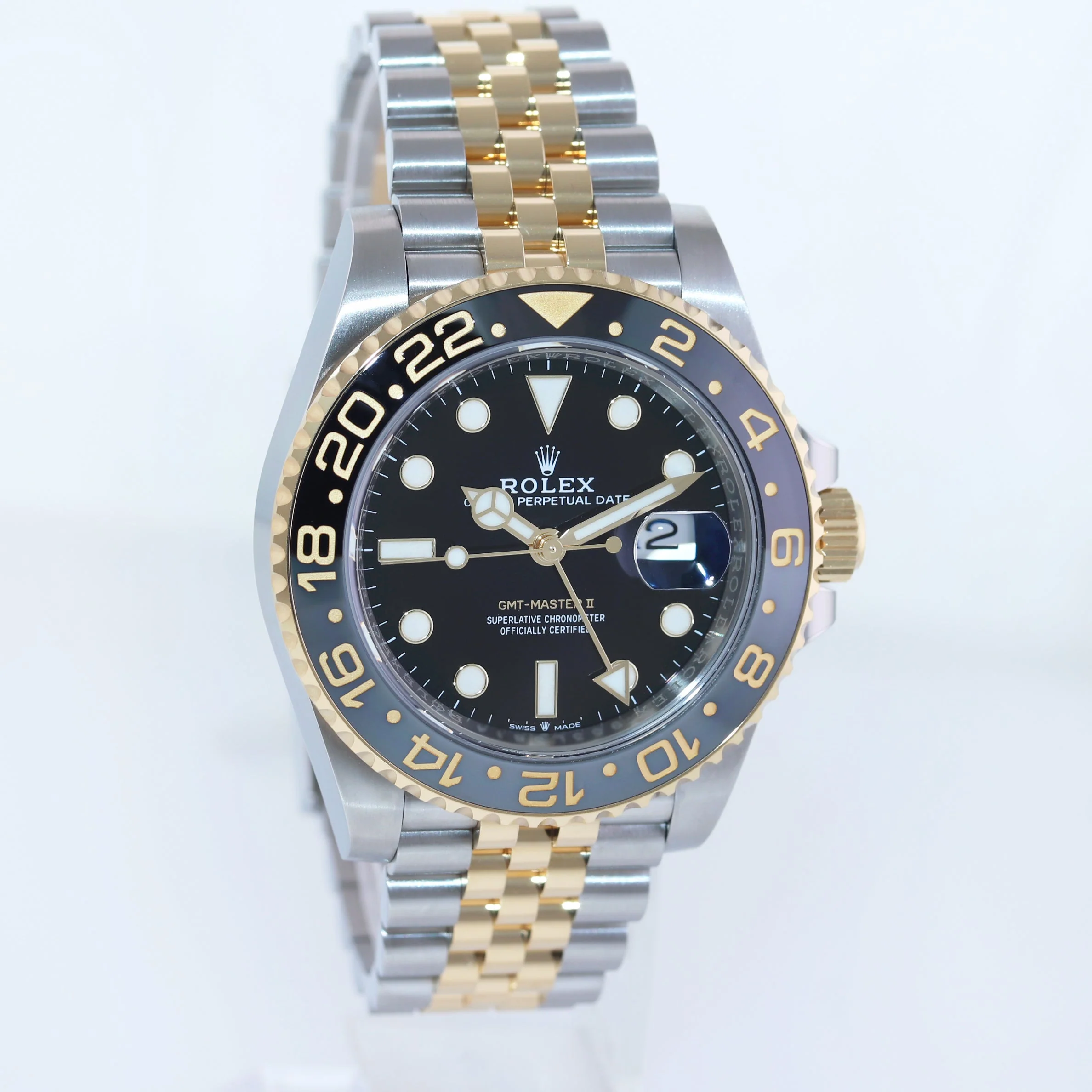 2026 NEW PAPERS Rolex GMT Master II Zombie Gold Two Tone 40mm Jubilee 126713GRNR Watch - Image 3