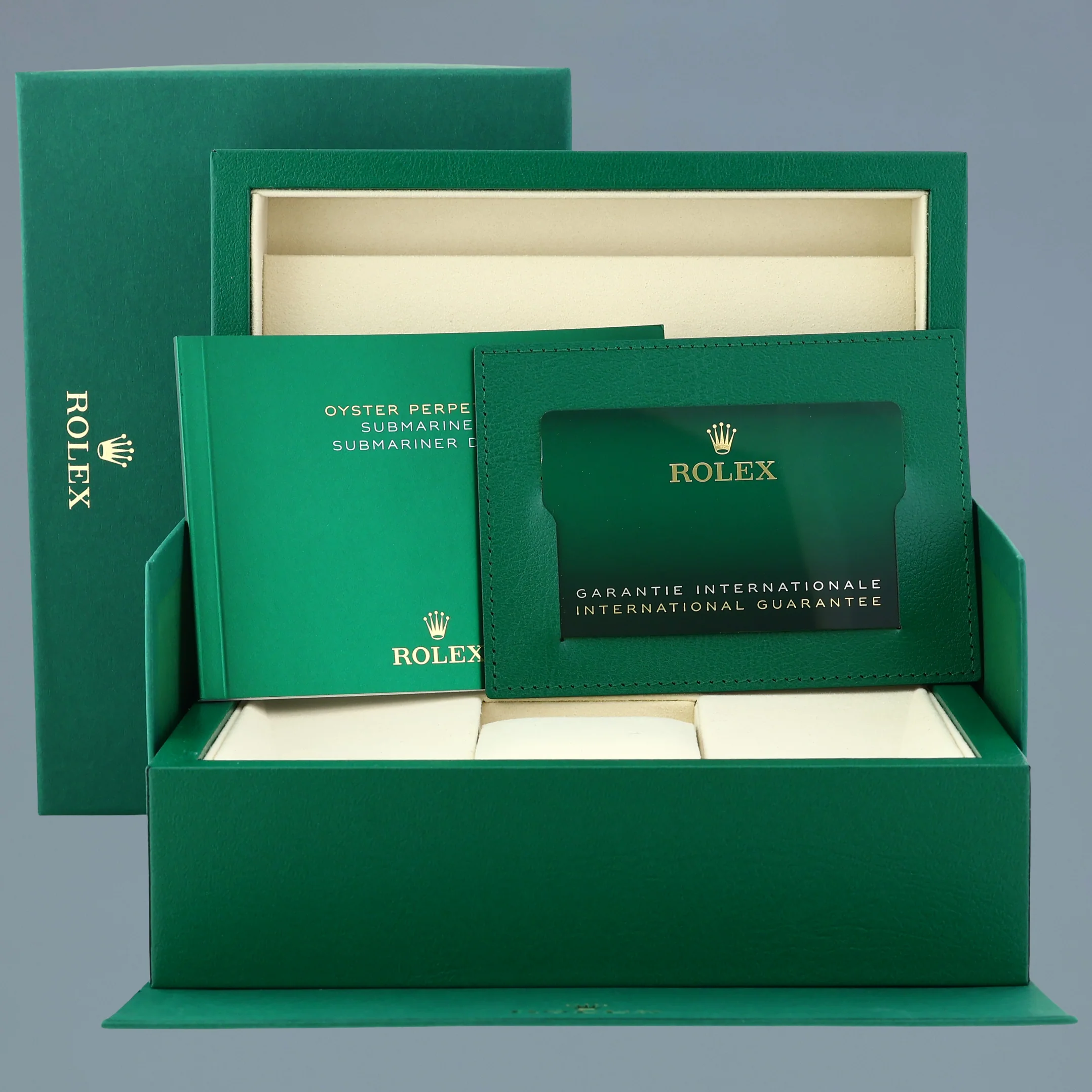 2026 NEW PAPERS Rolex Submariner Sunburst Blue Ceramic 126618LB Yellow Gold Watch Box - Image 6