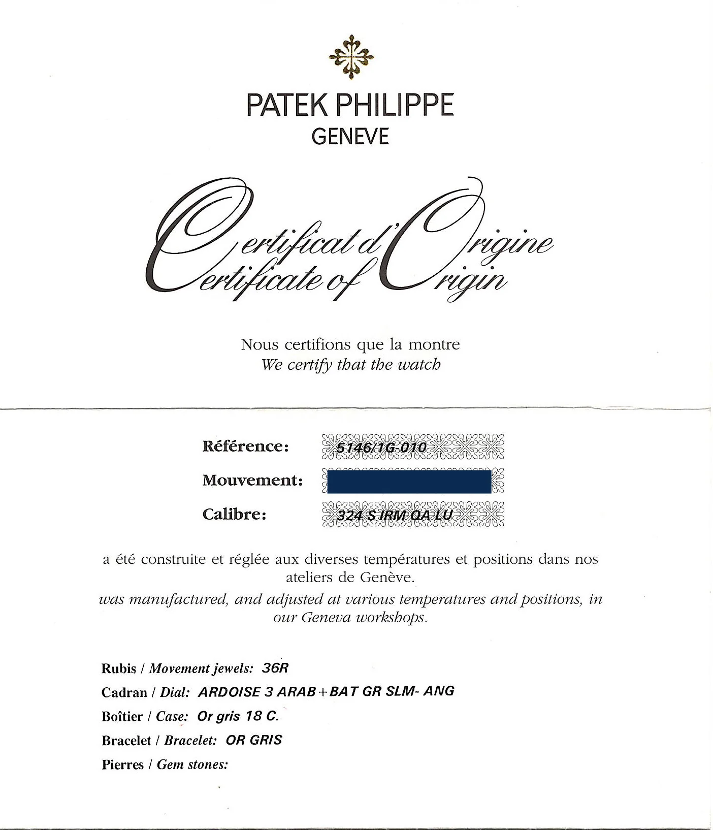 MINT PAPERS Patek Philippe 5146G White Gold Annual Calendar 39mm Grey Moon Watch - Image 8