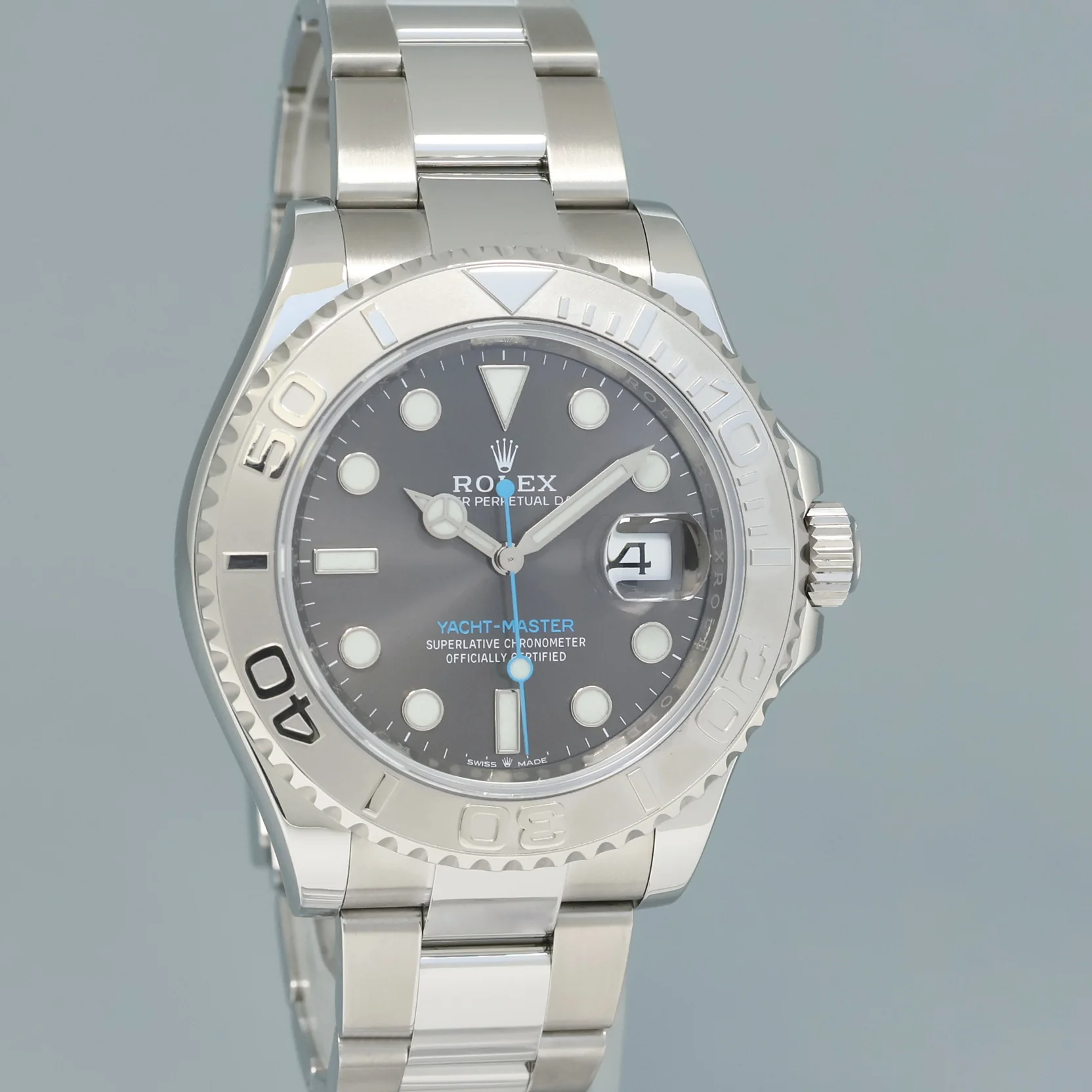 2022 MINT Rolex Yacht-Master 40mm 126622 Stainless Steel Platinum Rhodium Watch Box - Image 3