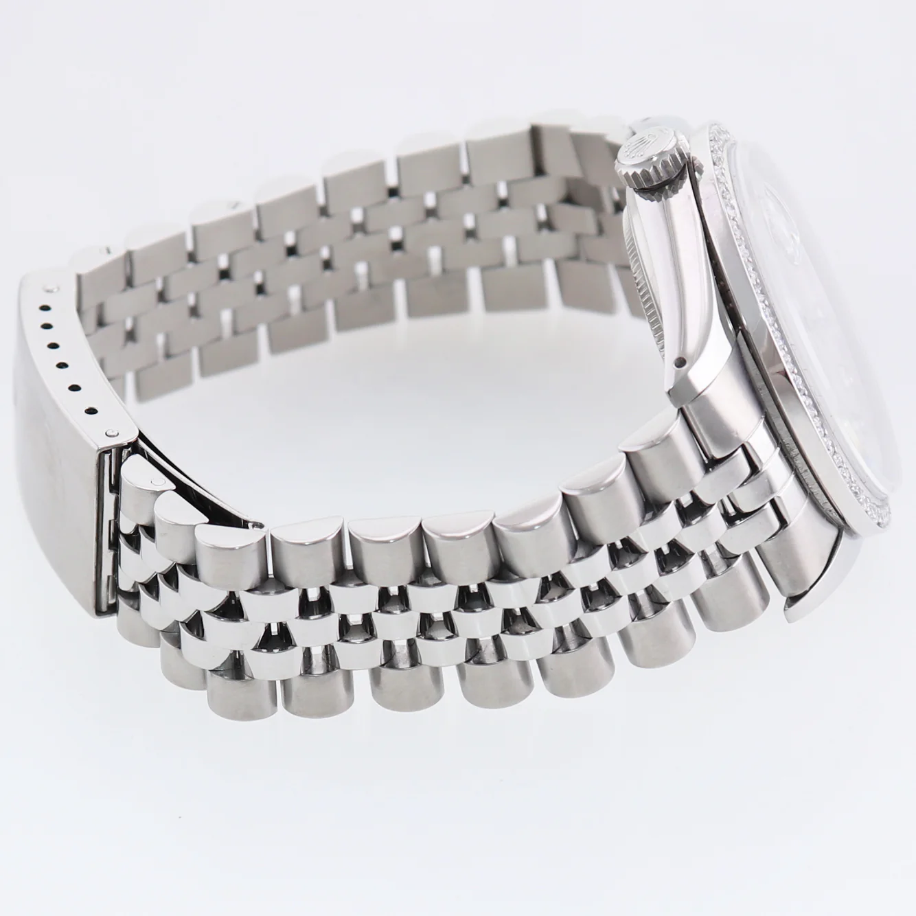 DIAMOND Bezel Rolex DateJust 36mm Mother of Pearl 16030 Steel Watch Box - Image 5