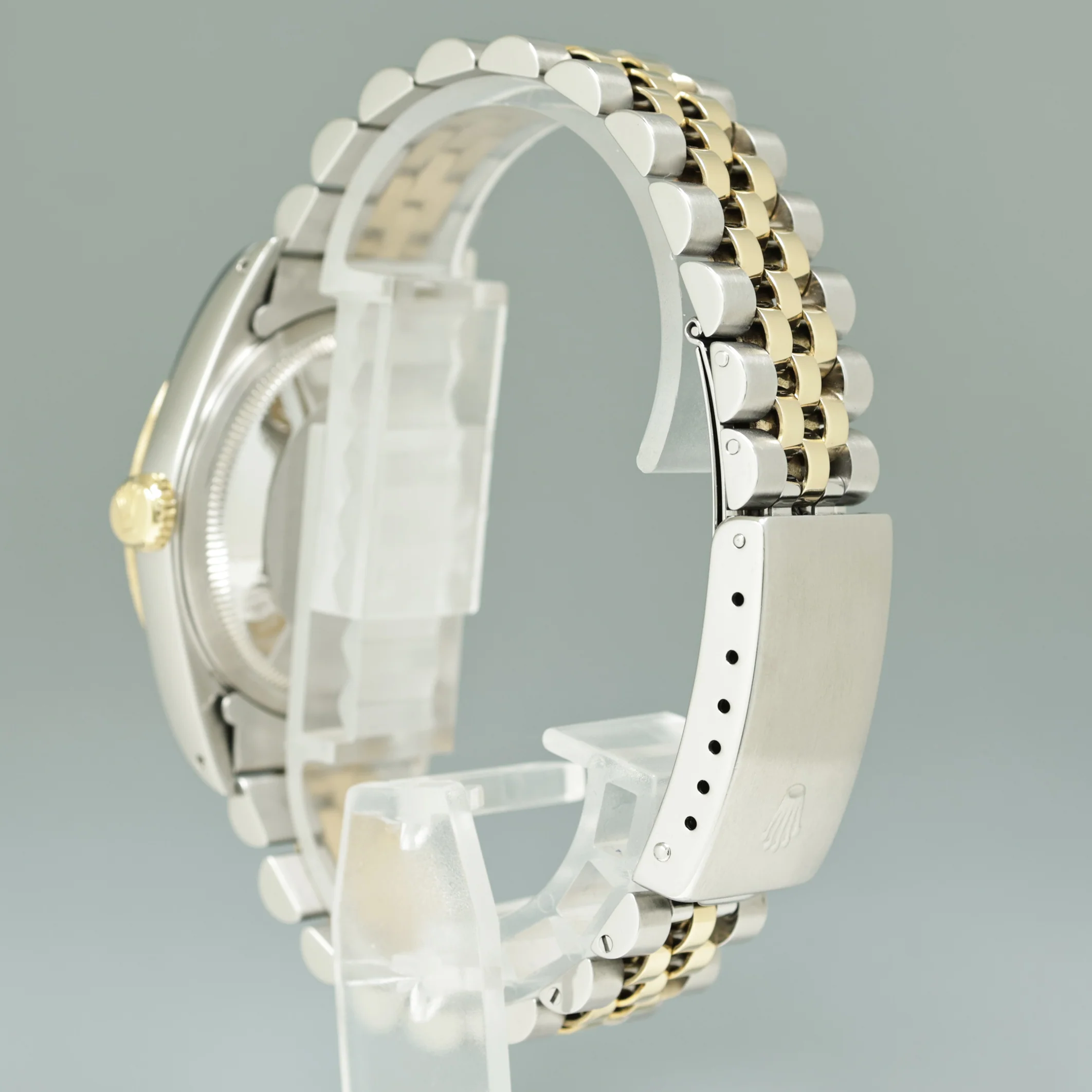 DIAMOND Pearl Rolex DateJust 16233 Two-Tone Yellow Gold Jubilee Watch Box - Image 4