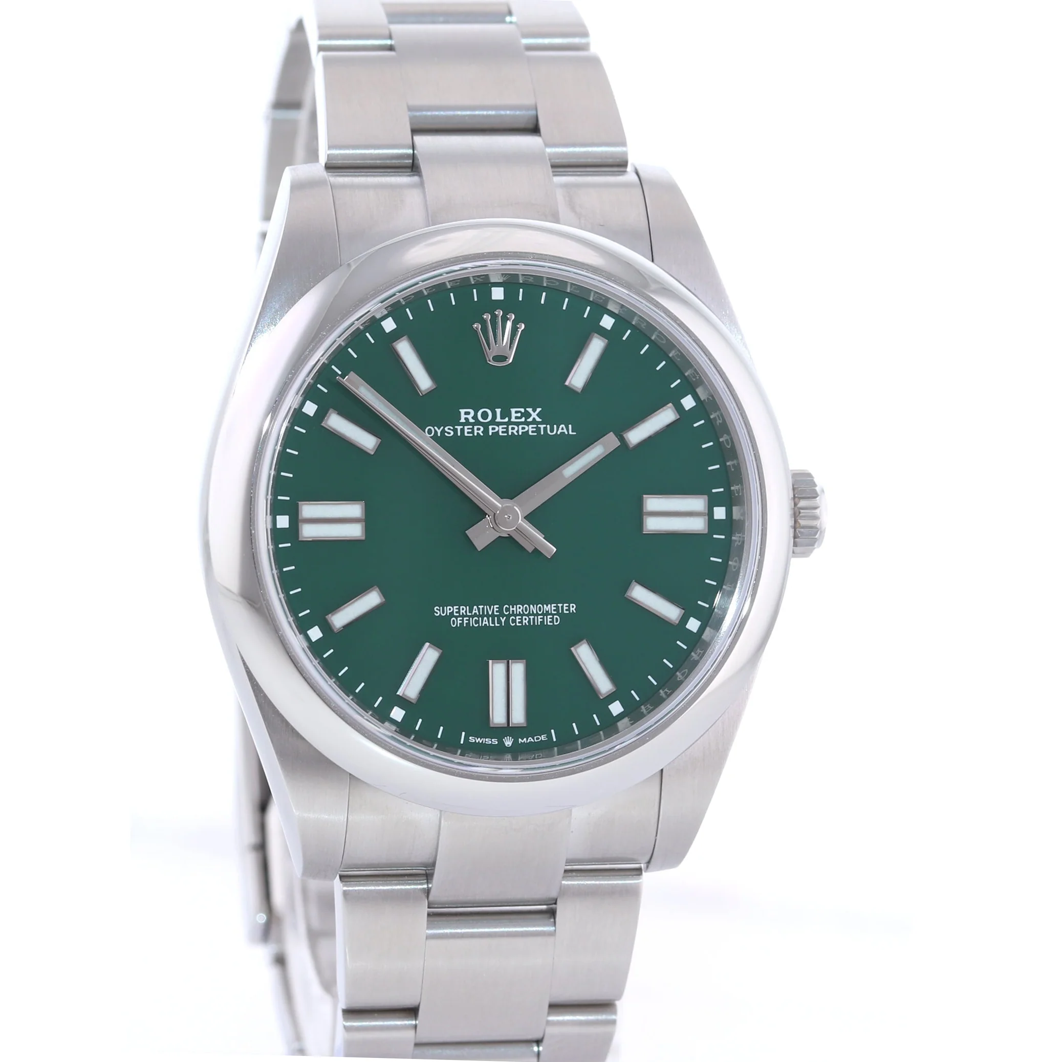 MARCH 2025 NEW PAPERS Rolex 124300 Oyster Perpetual 41mm Green Watch Box - Image 3