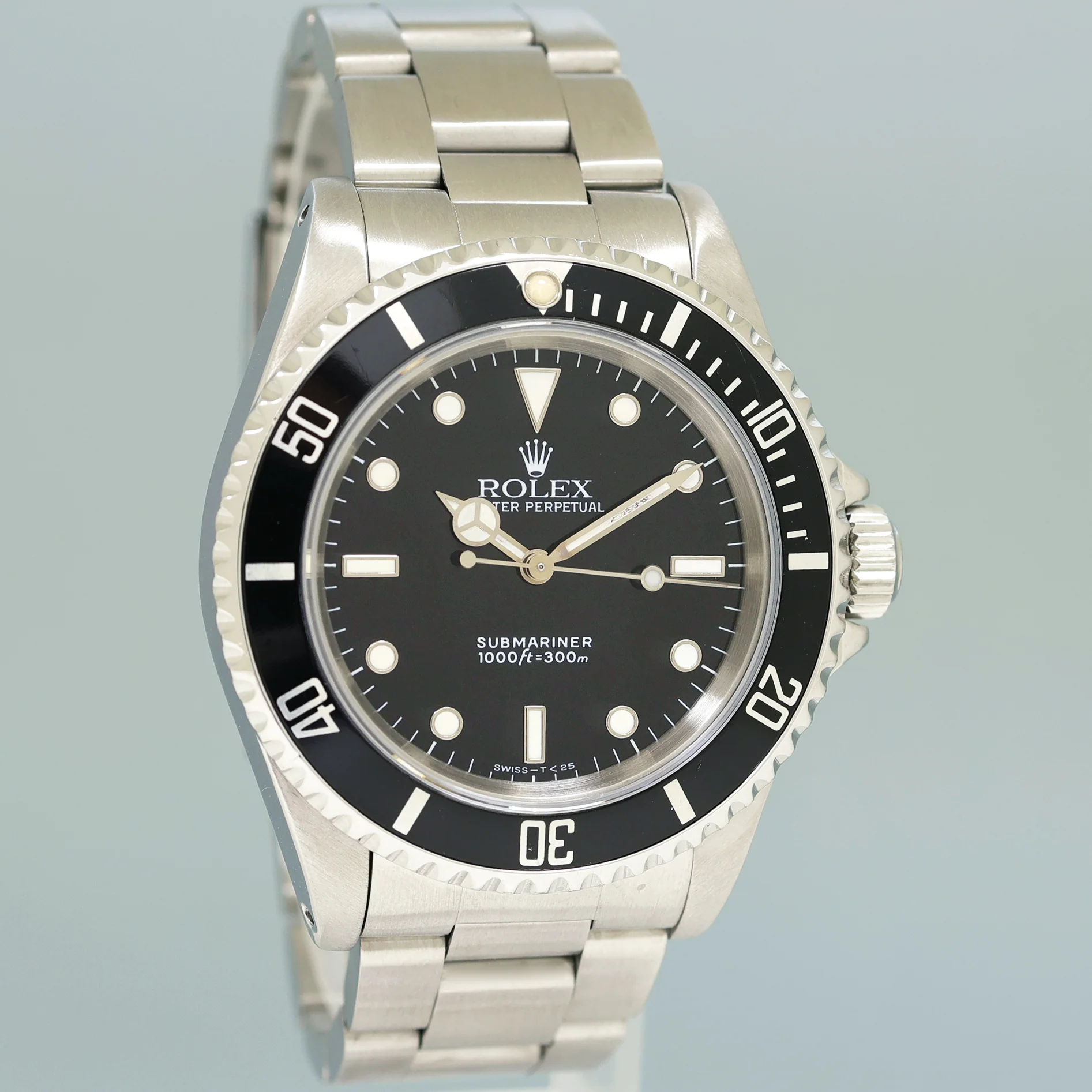 MINT 1997 Rolex Submariner No-Date 2 Line Tritium Dial 14060 Steel Black 40mm Watch Box - Image 3