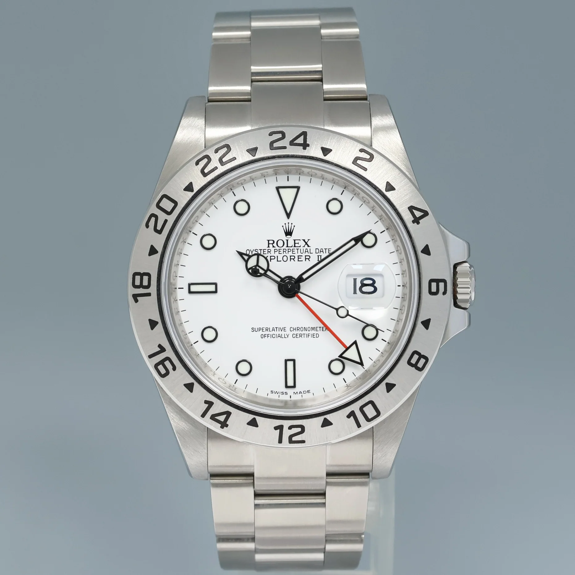 MINT 2009 Rolex Explorer II 16570 Polar White Dial Steel 40mm 3186 Watch Box - Image 2