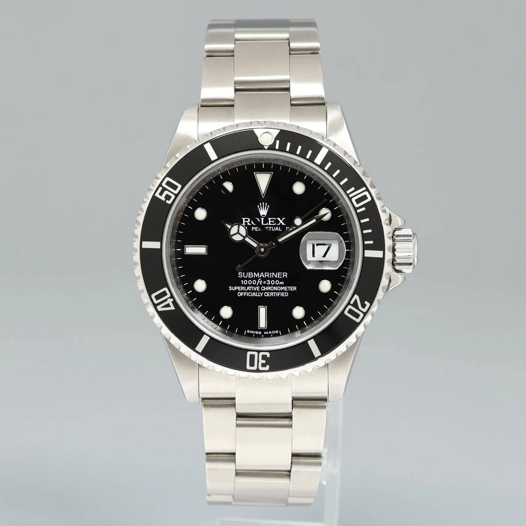 MINT 2009  Rolex Submariner 40mm Date 16610 Stainless Steel Black Watch - Image 2