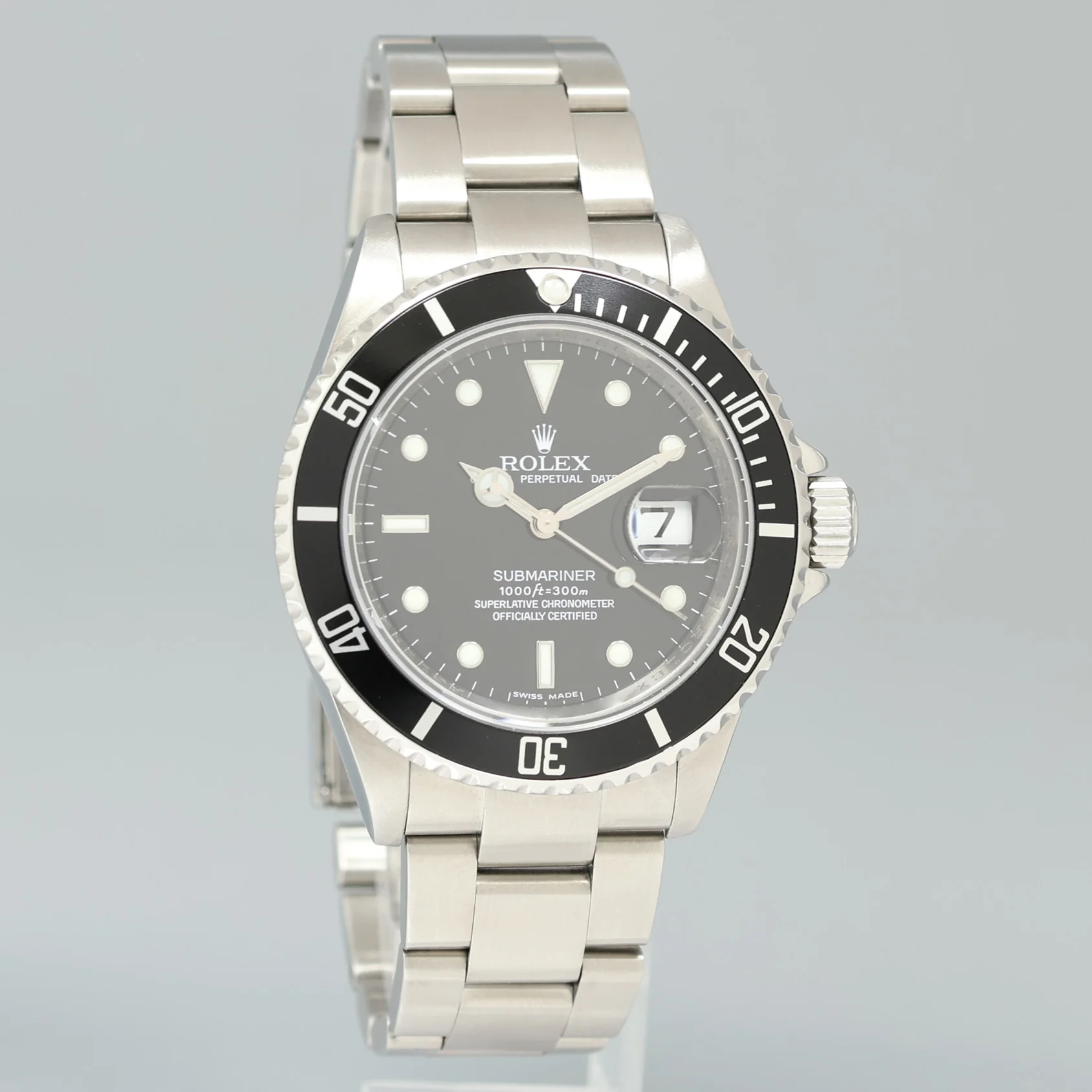 MINT 2009  Rolex Submariner 40mm Date 16610 Stainless Steel Black Watch - Image 3