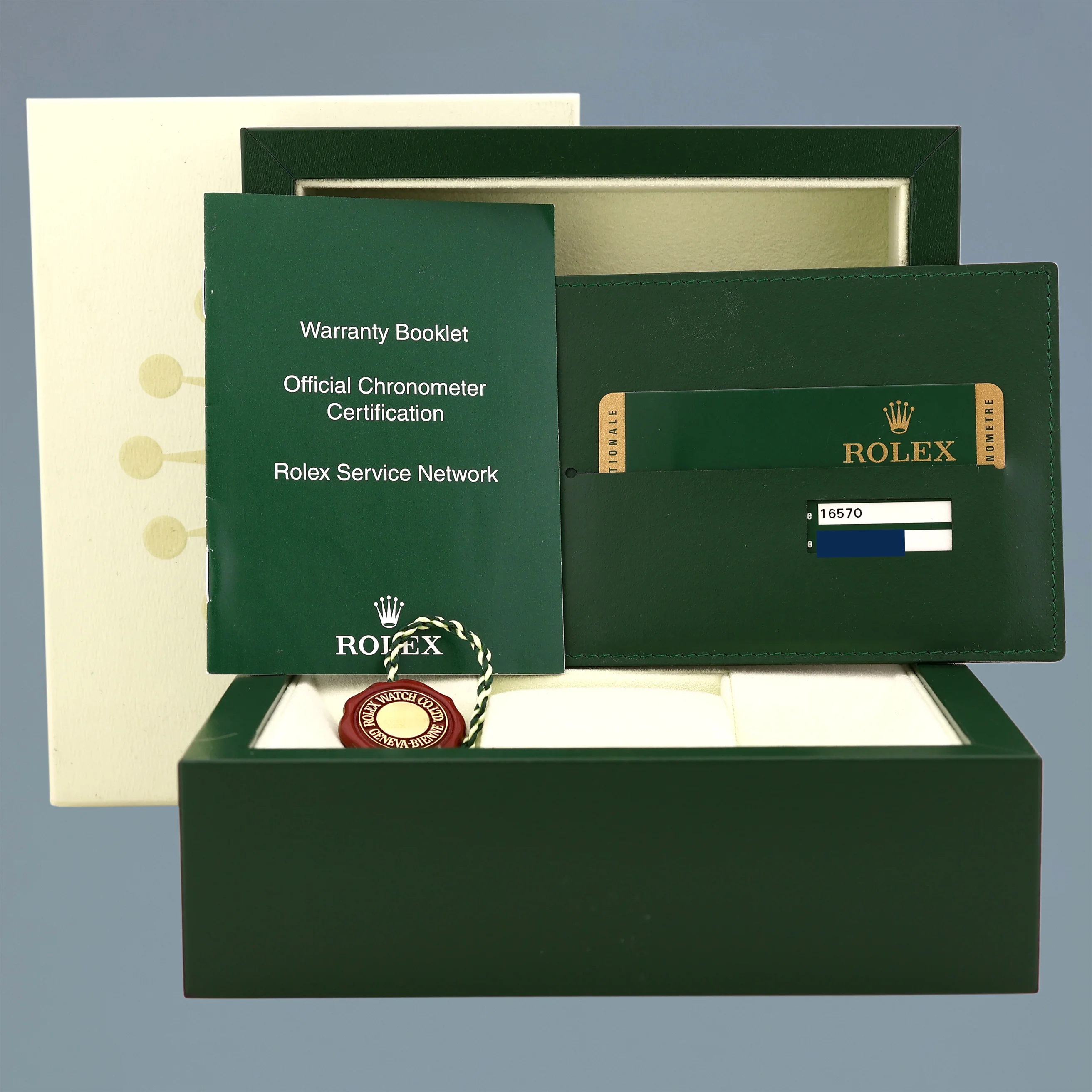 MINT 2011 PAPERS Rolex 16570 Black Steel 3186 Movement Explorer II 40mm Watch Box - Image 7