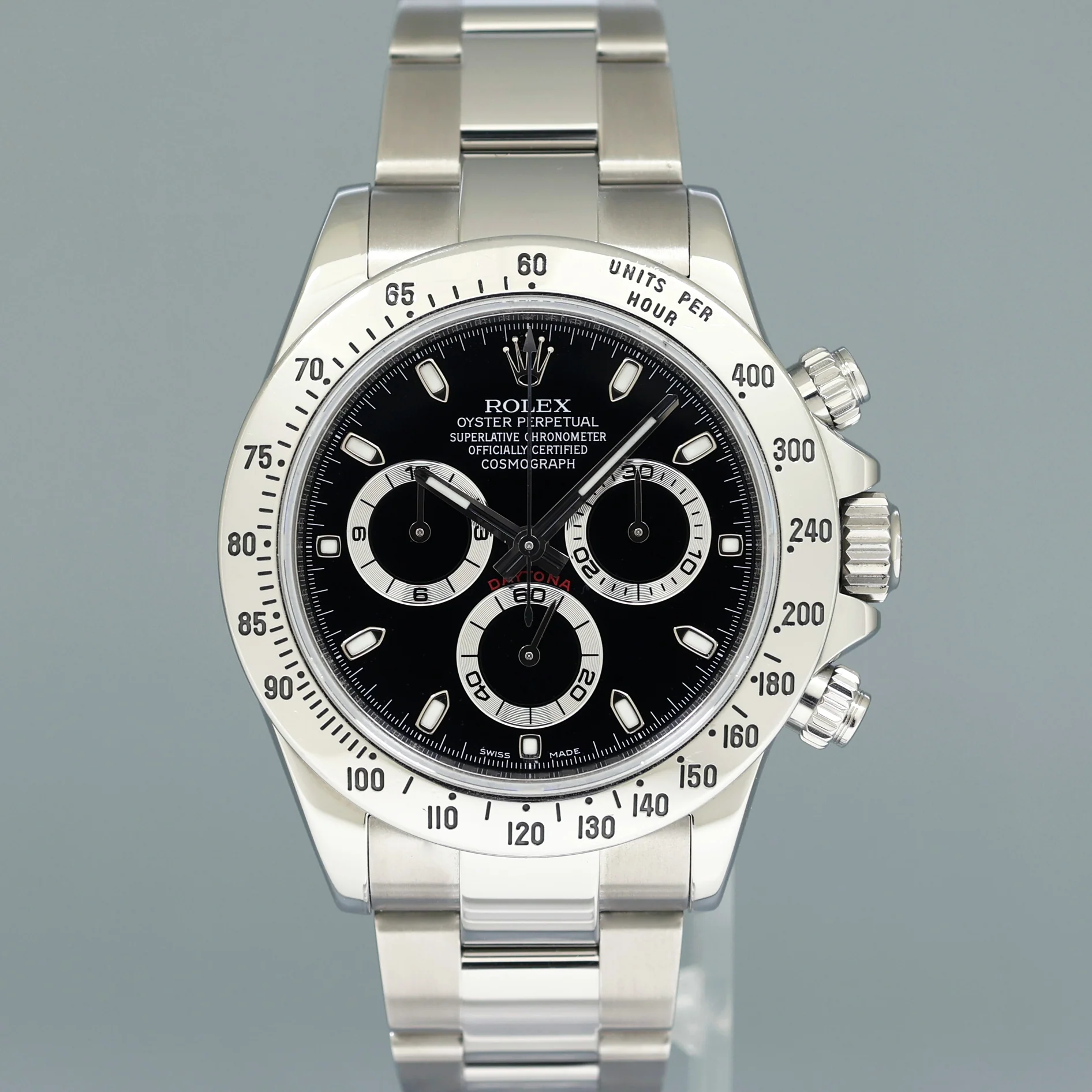 MINT 2012 PAPERS Rolex Daytona 116520 Black Steel Cosmograph Watch Box - Image 2