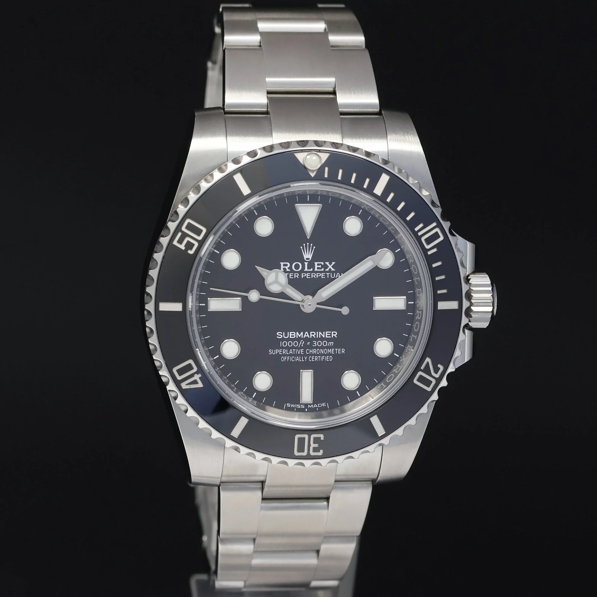 MINT 2018 PAPERS Rolex Submariner No Date 114060 LN Steel Black Ceramic Watch Box - Image 3